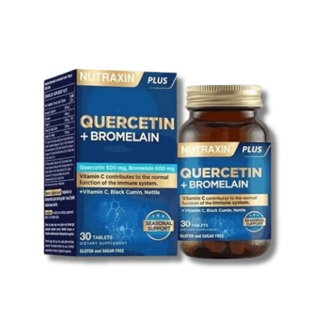 Nutraxin Bromelain ve Kuersetin İçeren Takviye Edici Gıda 30 Tablet