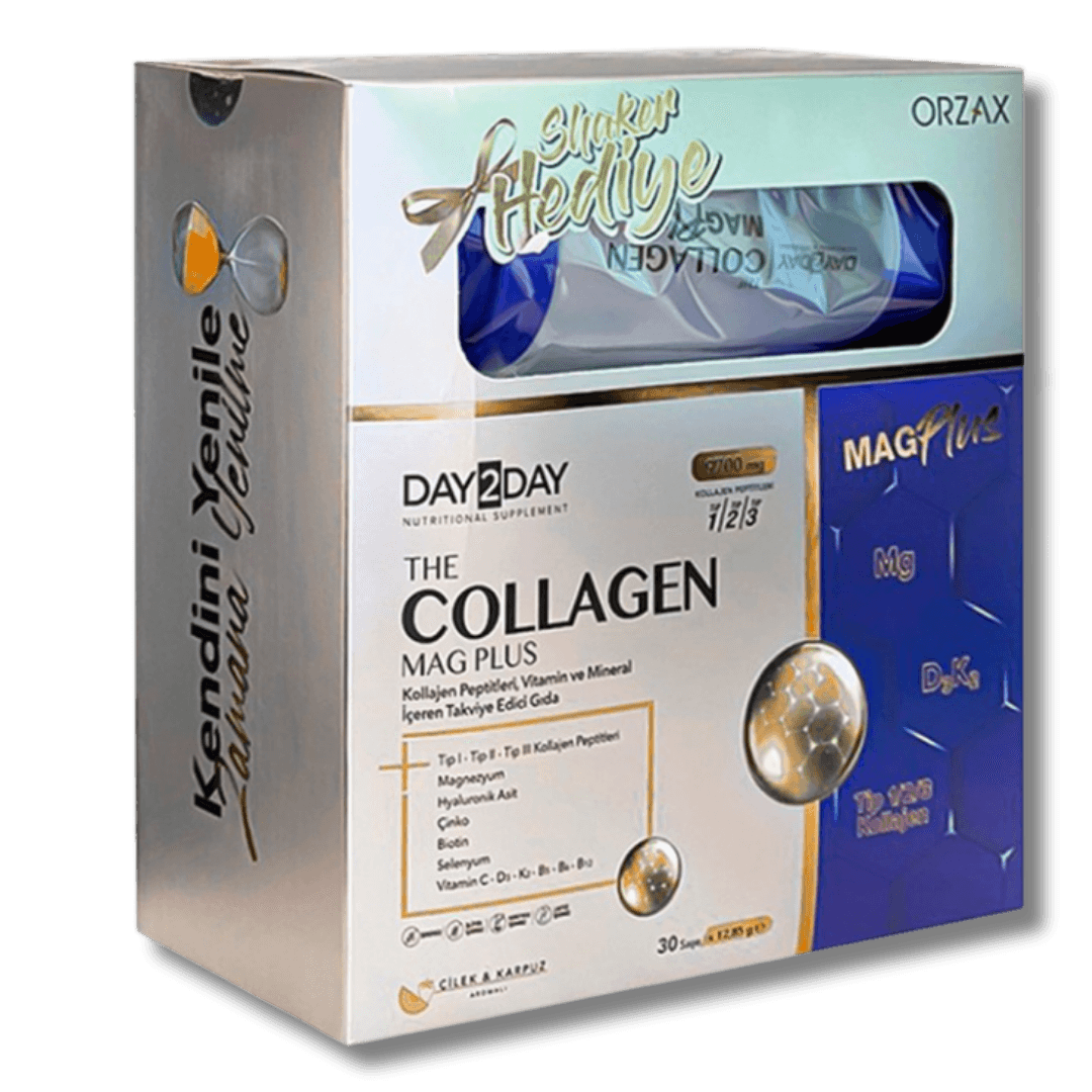 Day2Day Collagen Mag Plus 30 Saşe + Shaker Hediyeli