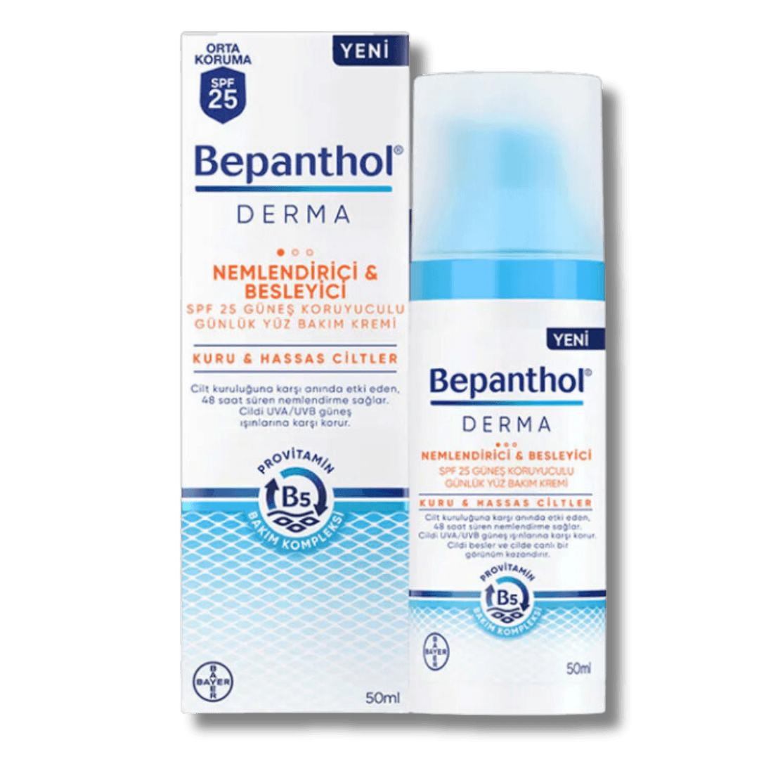 Bepanthol Derma Nemlendirici ve Besleyici SPF 25 Yüz Bakım Kremi 50 ml