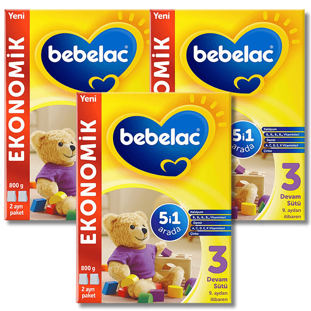 Bebelac 3 800 gr 9-12 Ay Devam Sütü - 3 adet