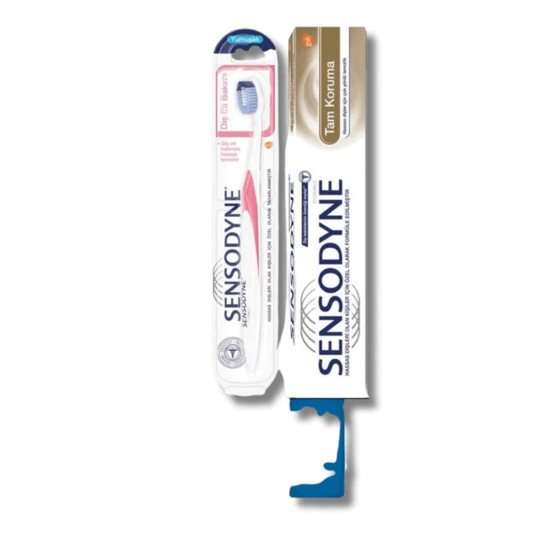 Sensodyne Tam Koruma Diş Macunu 75 ml + Diş Fırçası HEDİYE