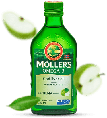 Möller's Omega 3 Balık Yağı 250 Ml Şurup- Elma Aromalı