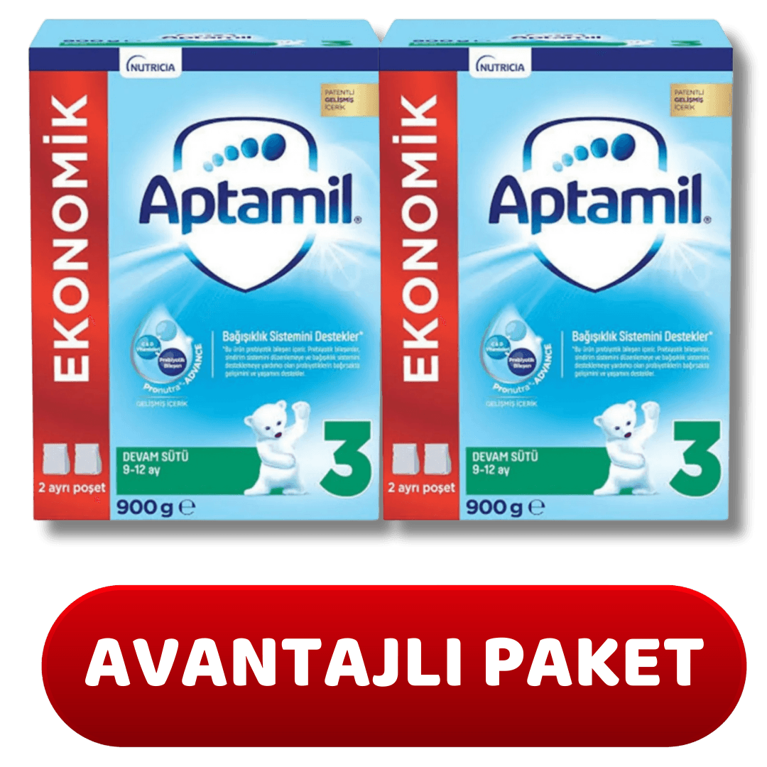 Aptamil 3 Devam Sütü 900 gr 9-12 Ay - 2 adet