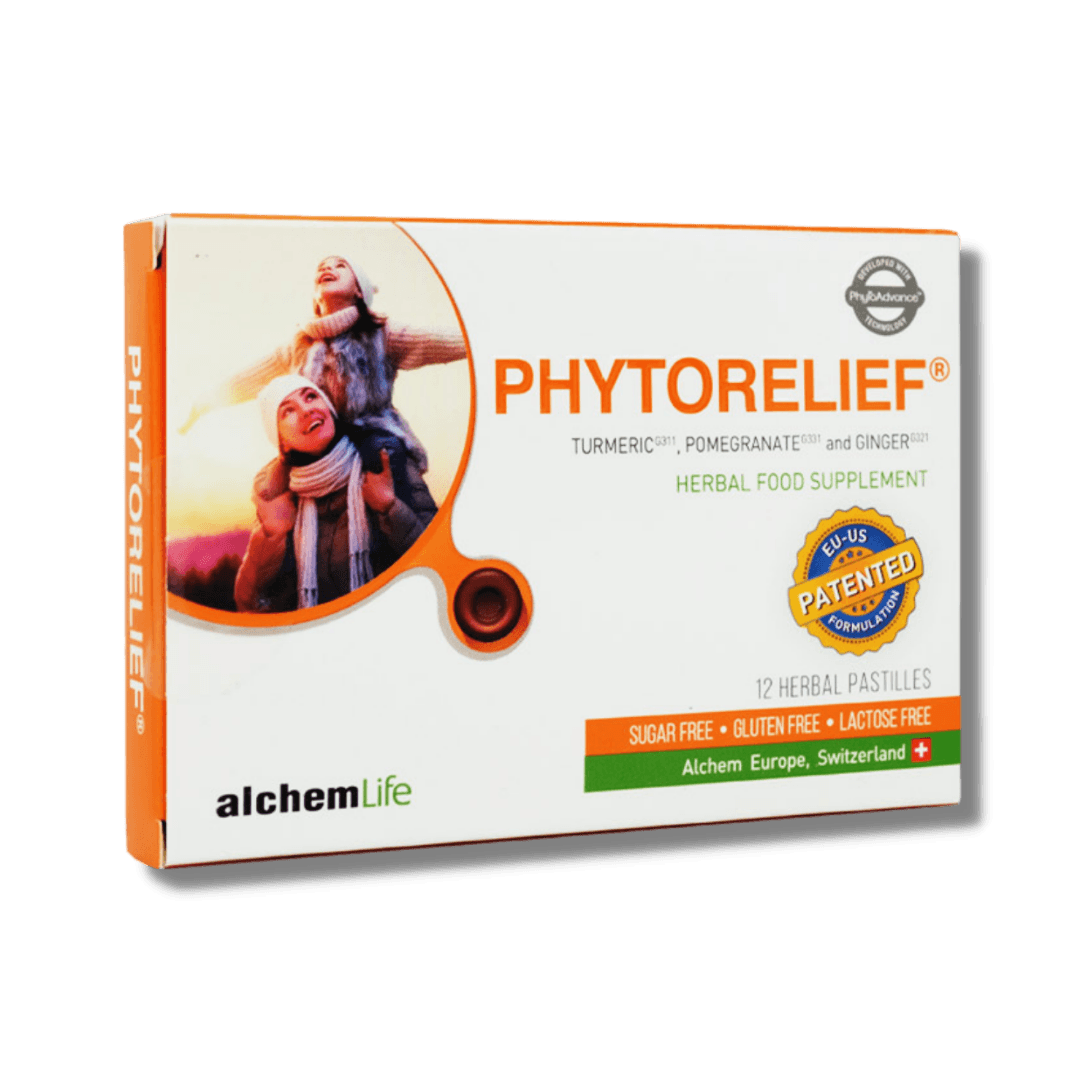 AlchemLife Phytorelief Zerdeçal, Zencefil, Nar 12 Pastil