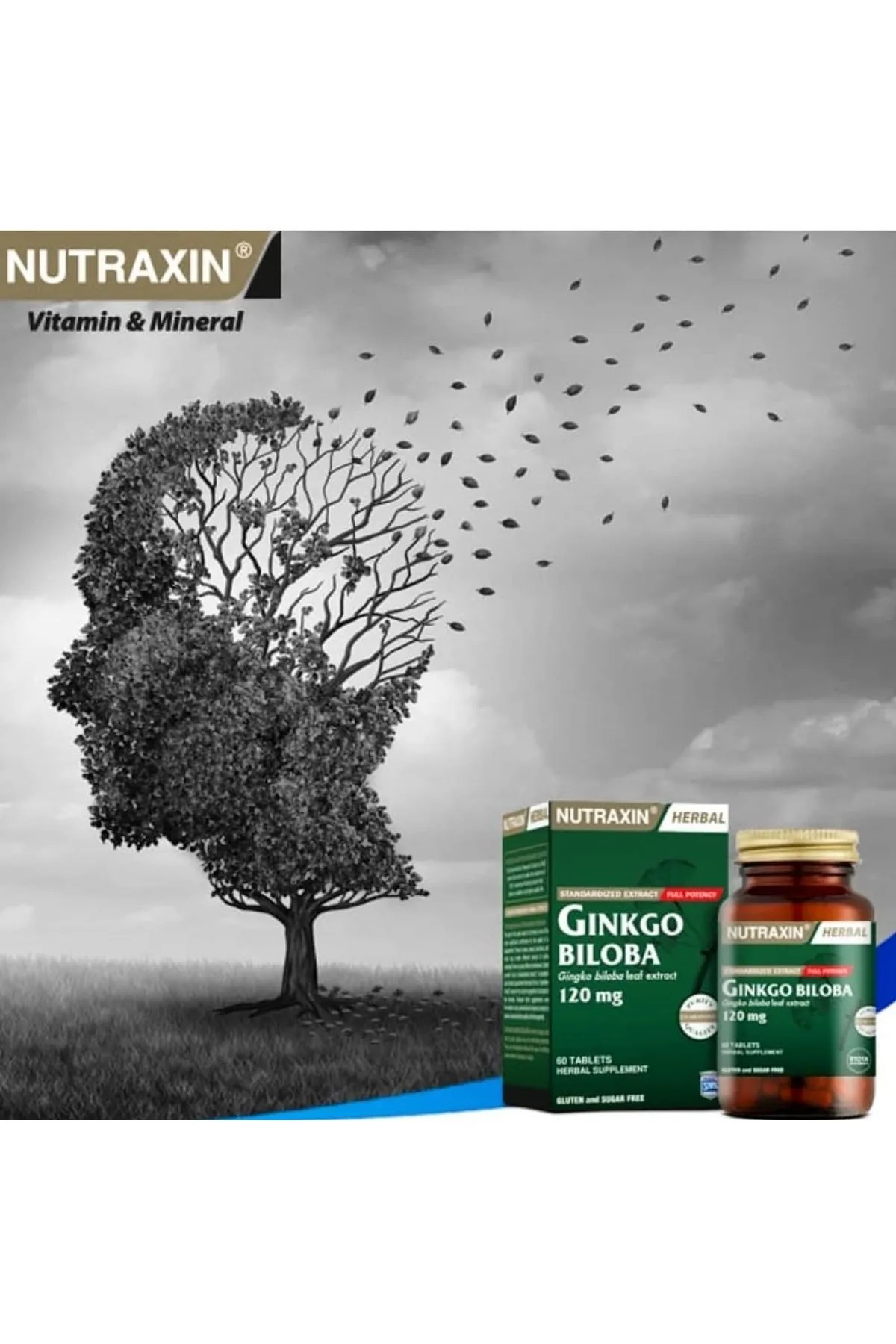 Nutraxin Ginkgo Biloba 60 Kapsül