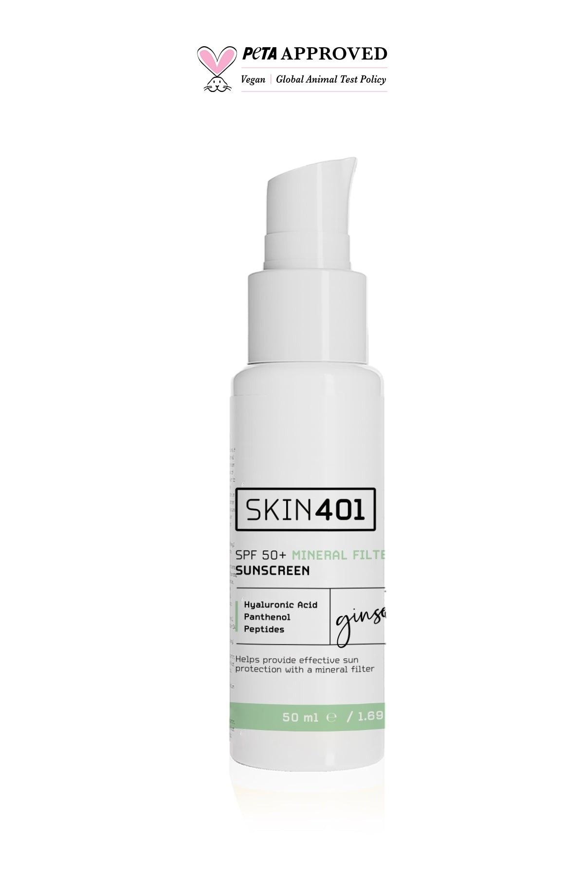 Skin401 Spf 50 Mineral Filtre Güneş Kremi 50 ml