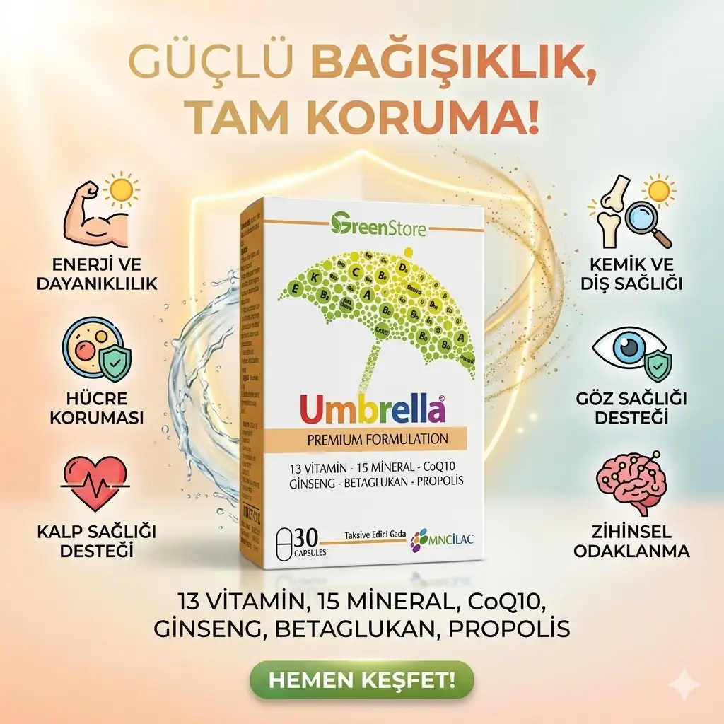 Umbrella Ginseng Multivitamin 30 Kapsül Ürün Fiyatı ve Yorumları