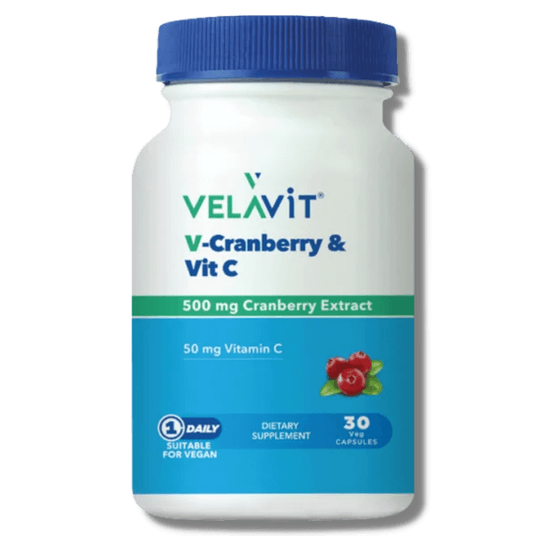 Velavit V-Cranberry Vitamin C 30 Kapsül