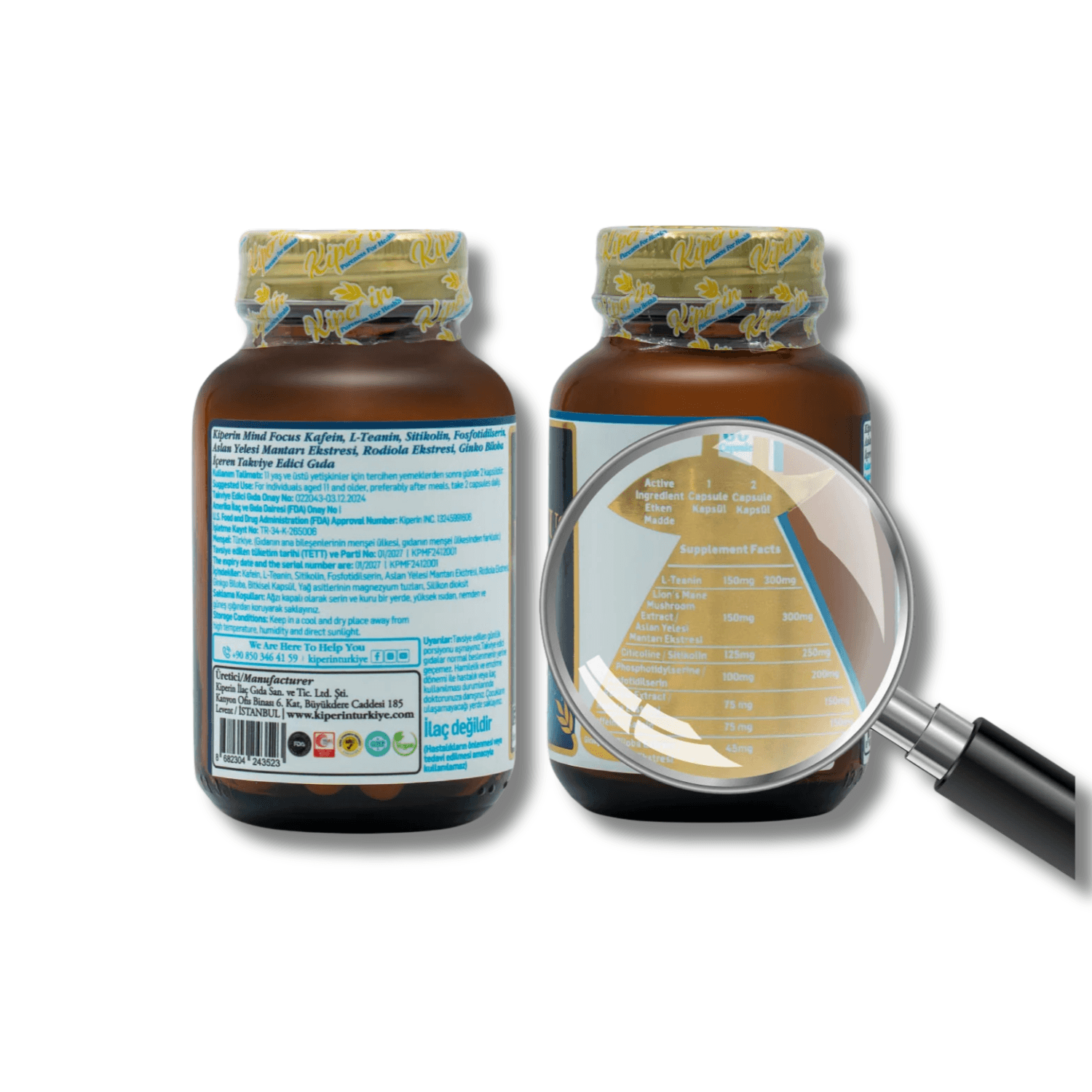 Kiperin Mind Focus 60 Kapsül