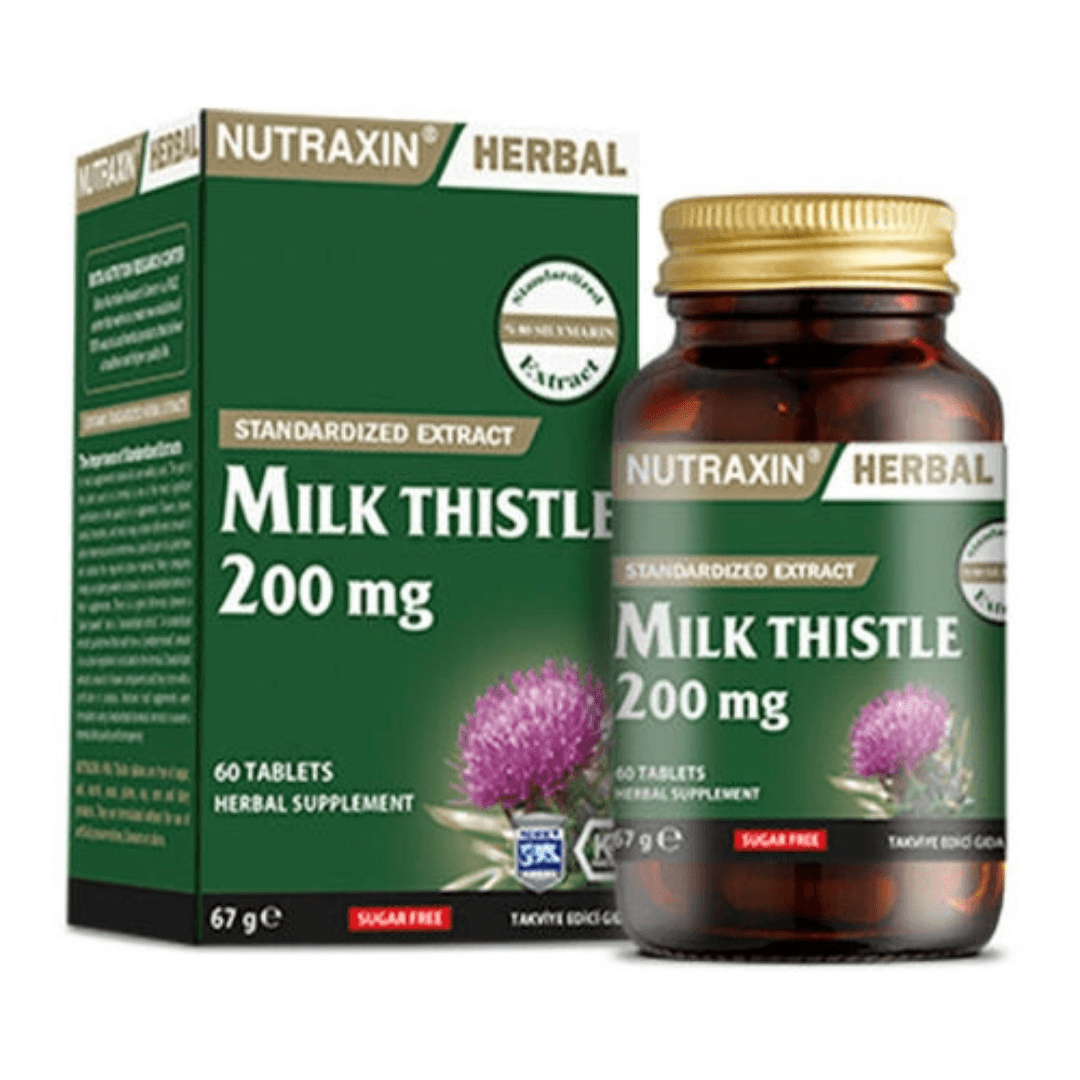 Nutraxin Herbal Milk Thistle 200mg 60 Kapsül