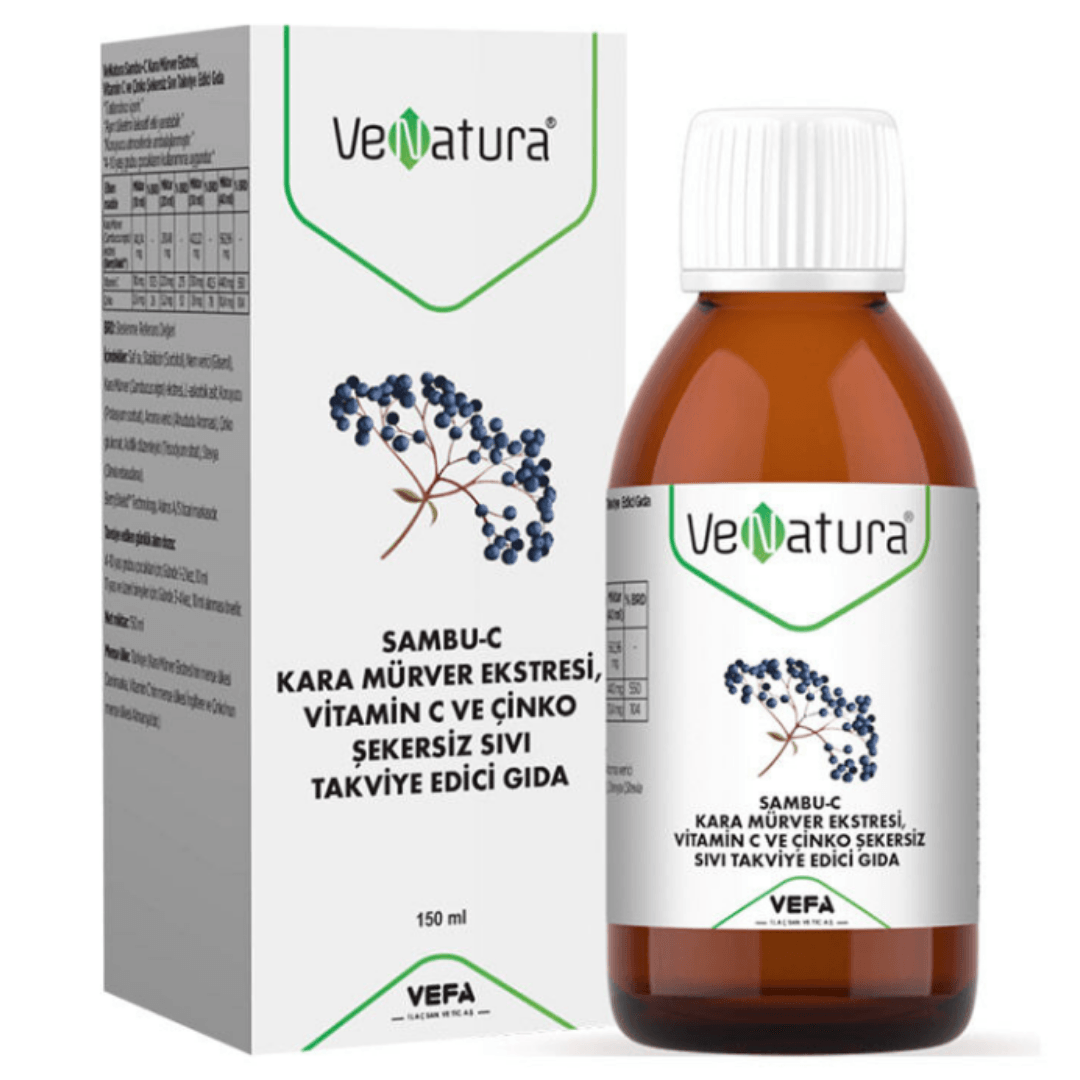 VeNatura Sambu-C Kara Mürver Ekstresi Takviye Edici Gıda 150 ml