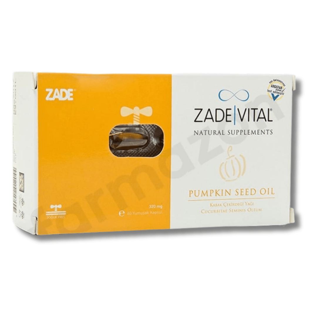 Zade Vital Kabak Çekirdeği Yağı 320 mg 60 Yumuşak Kapsül