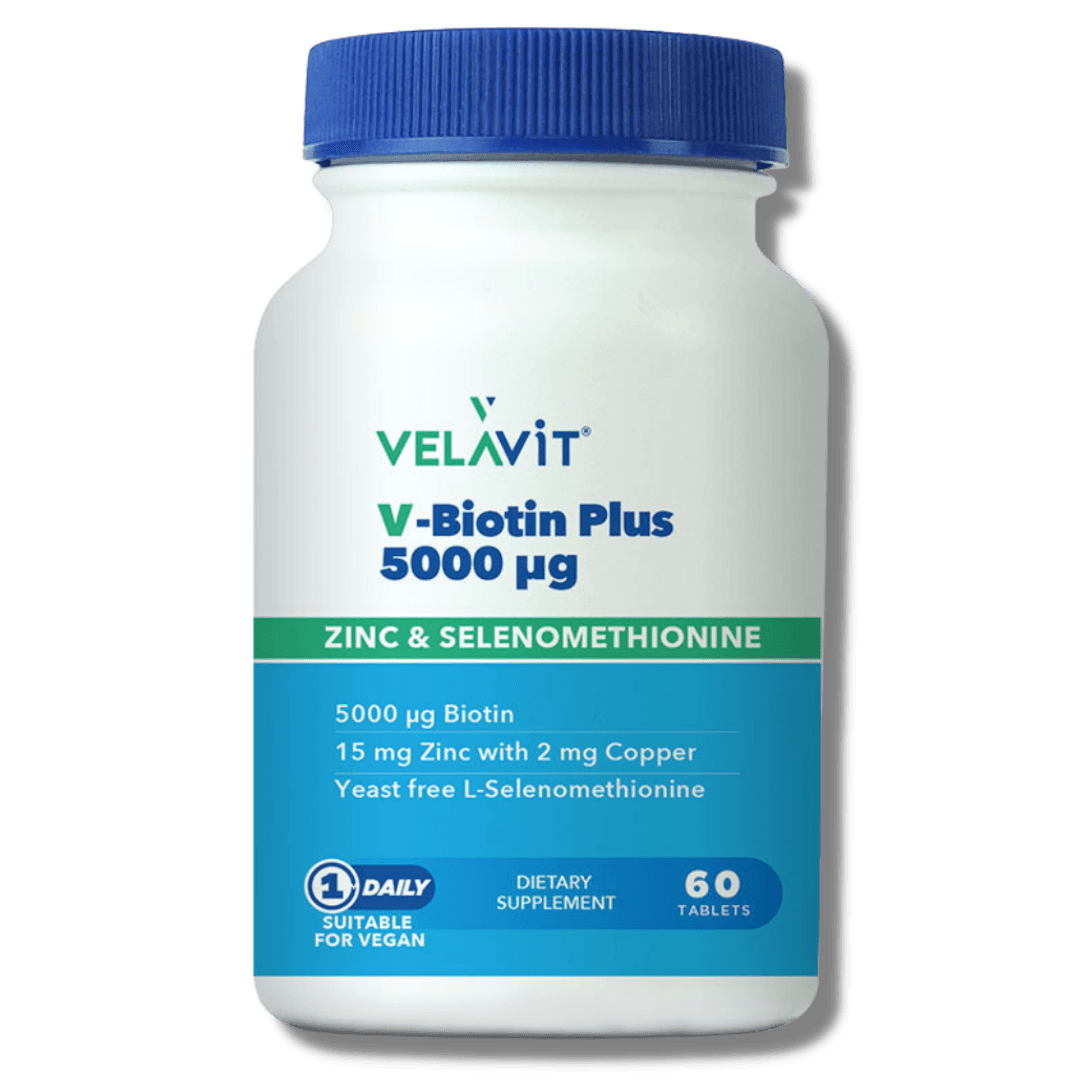 Velavit V-Biotin Plus 5000 mcg 60 Tablet