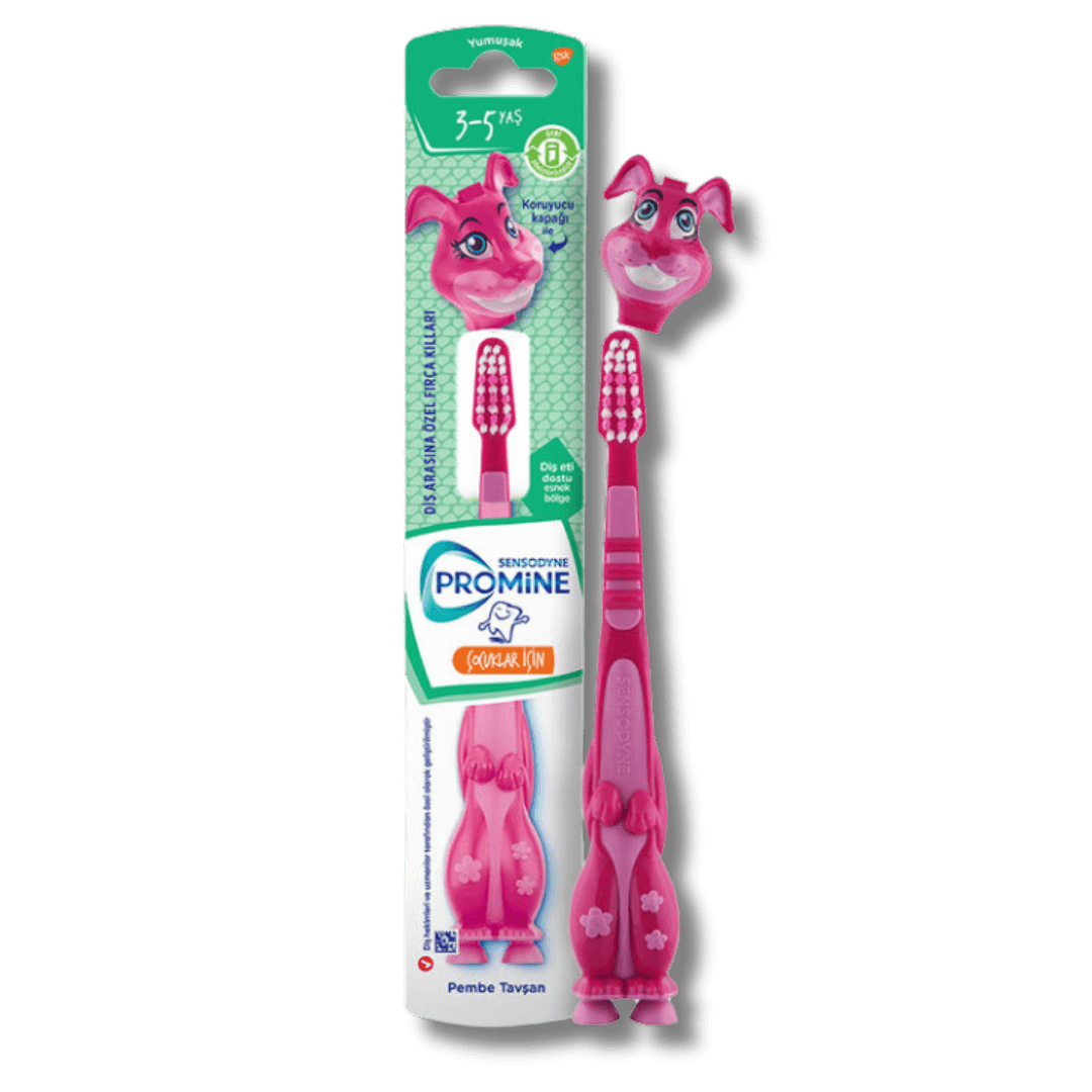 Sensodyne Promine Çocuklar İçin Yumuşak Diş Fırçası -Pembe Tavşan