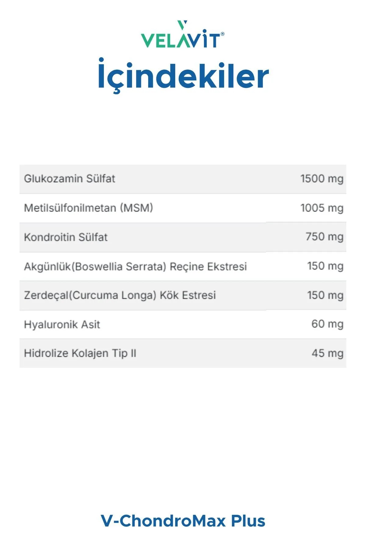 Velavit V-Chondromax Plus 90 Tablet