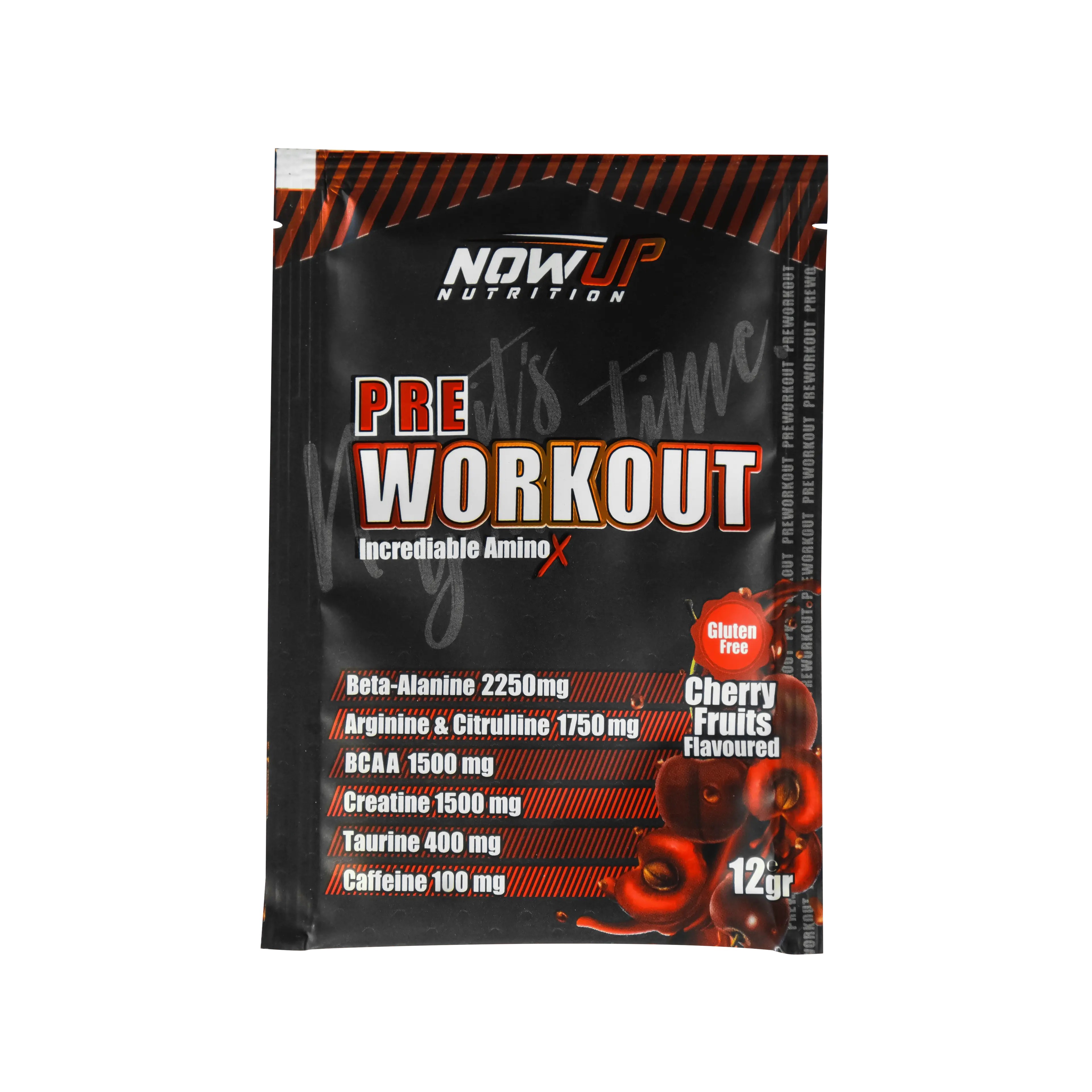NOWUP NUTRITION Pre - Workout Incredible Effect Amino Asit Vişne Aromalı - 12 gr. x 30 Adet Saşe