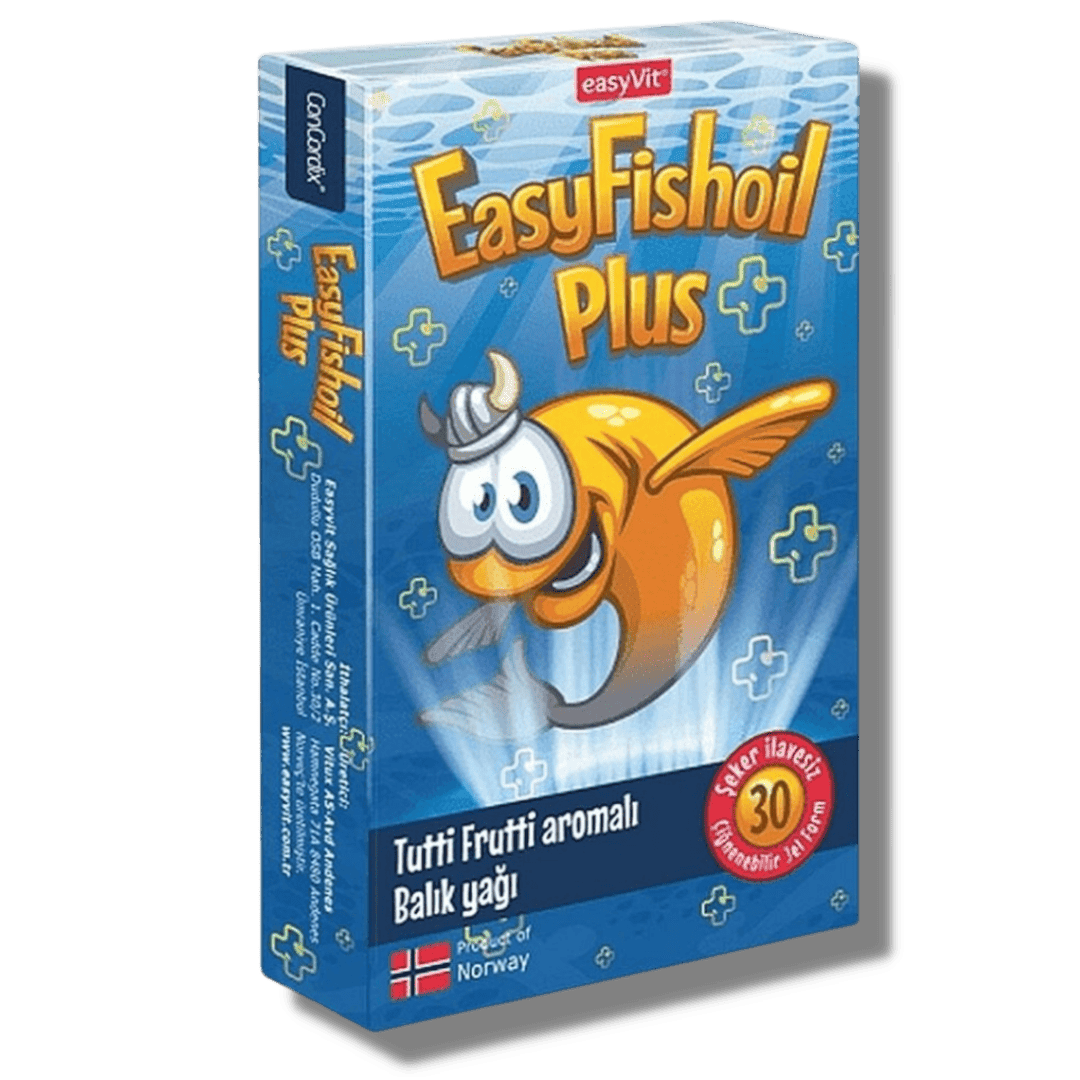 Easyvit Easyfishoil Plus Balık yağı 30 Çiğnenebilir Tablet