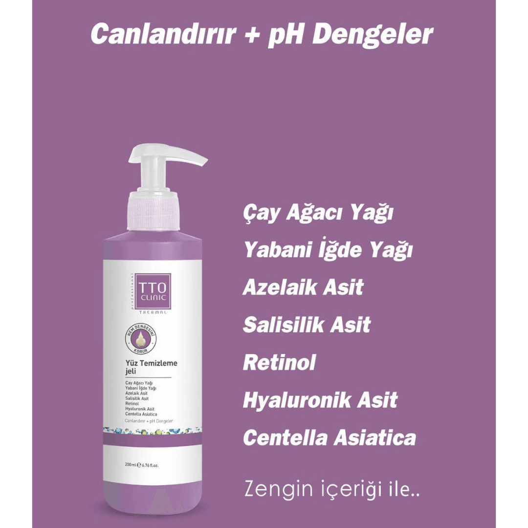 TTO Clinic Yüz Temizleme Jeli 200 ml