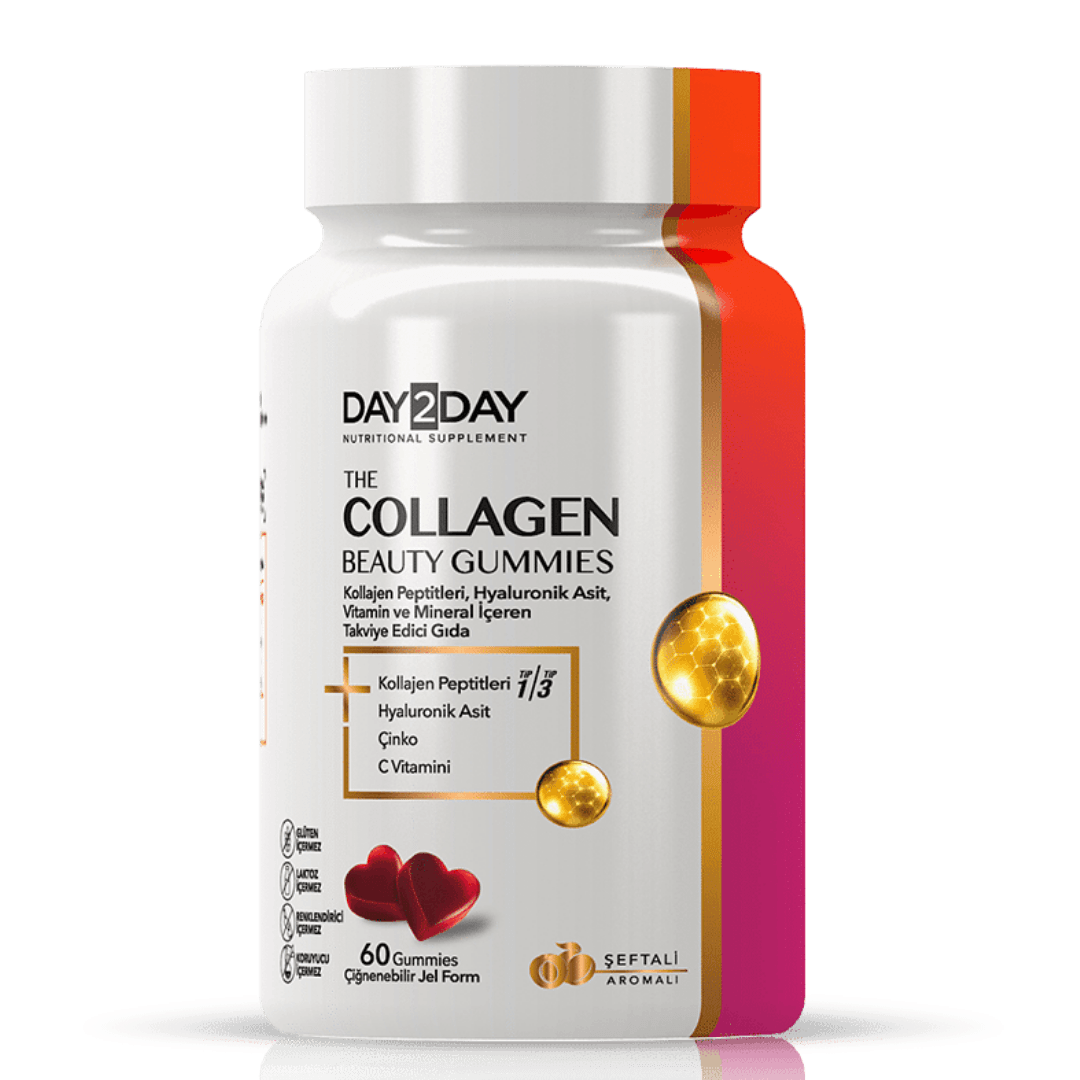 Day2DayThe Collagen Beauty Gummies 60 Jel Form - Şeftali Aromalı