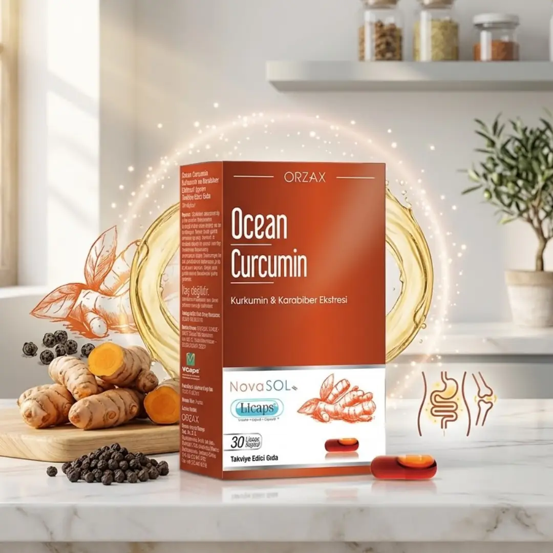 Orzax Ocean Curcumin Karabiber Ekstresi 30 Kapsül Fiyatı ve Yorumları
