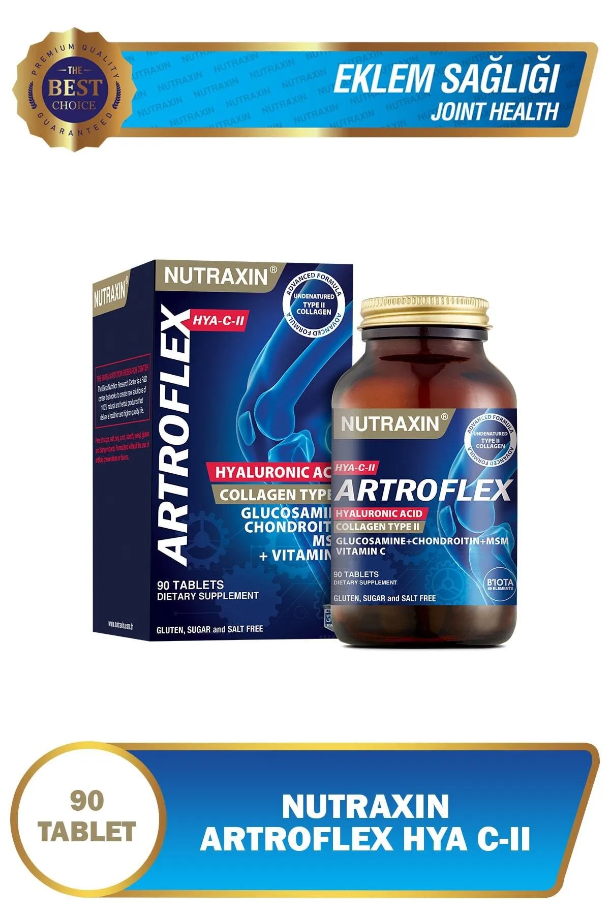 Nutraxin Artroflex HYA-C-II 90Tablet + Extra Gel HEDİYE