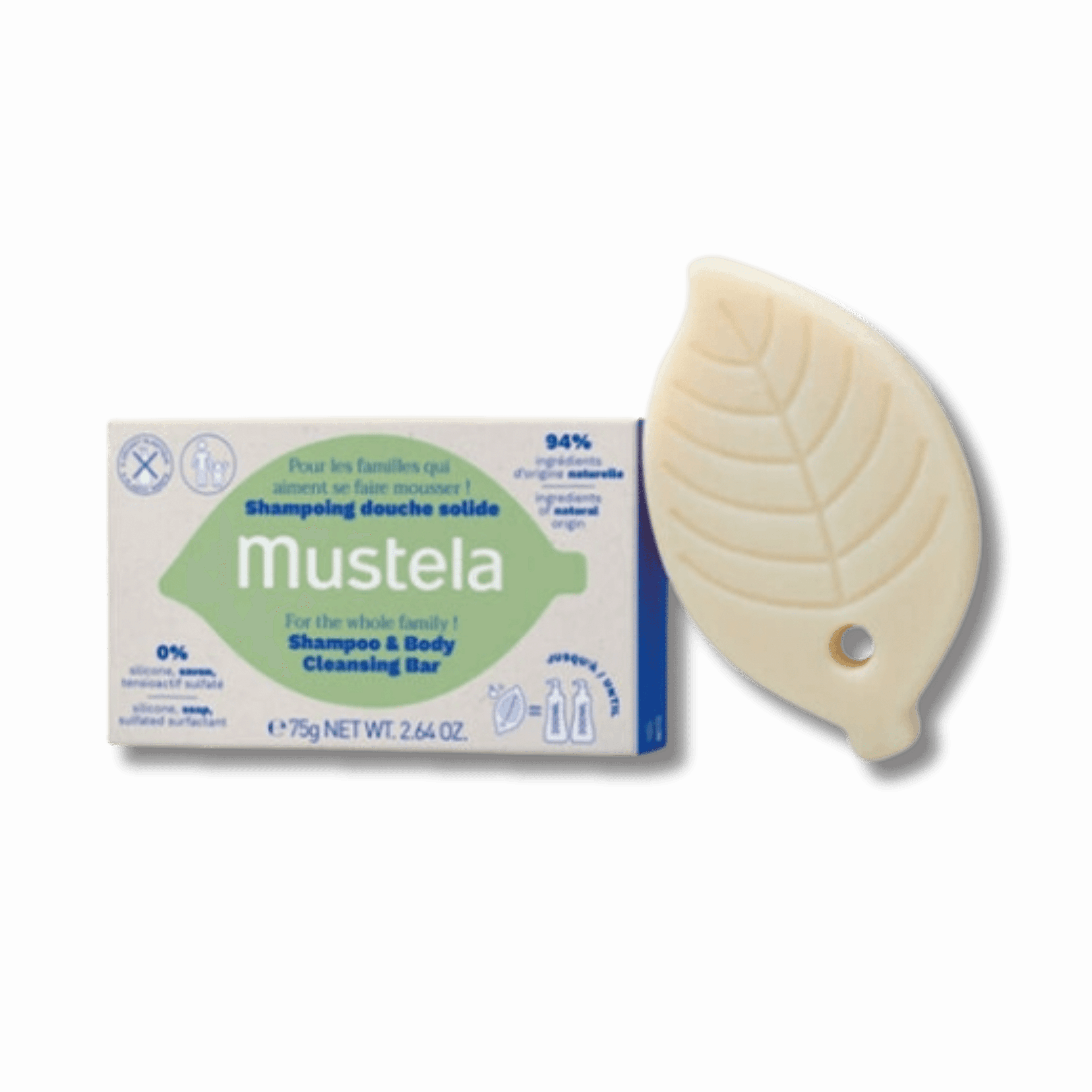 Mustela Shampoo Body Cleansing Bar 75 g