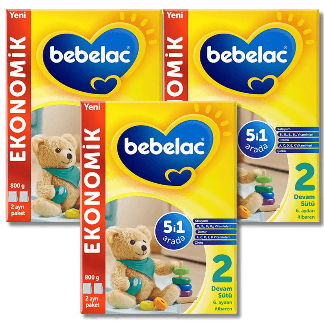 Bebelac 2 Devam Sütü 800 Gr 6-9 Ay - 3 adet