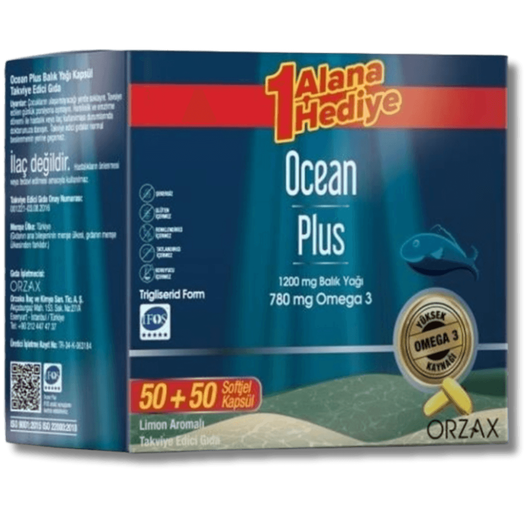 Ocean Plus 1200 mg 100 Softjel - %25 İndirimli