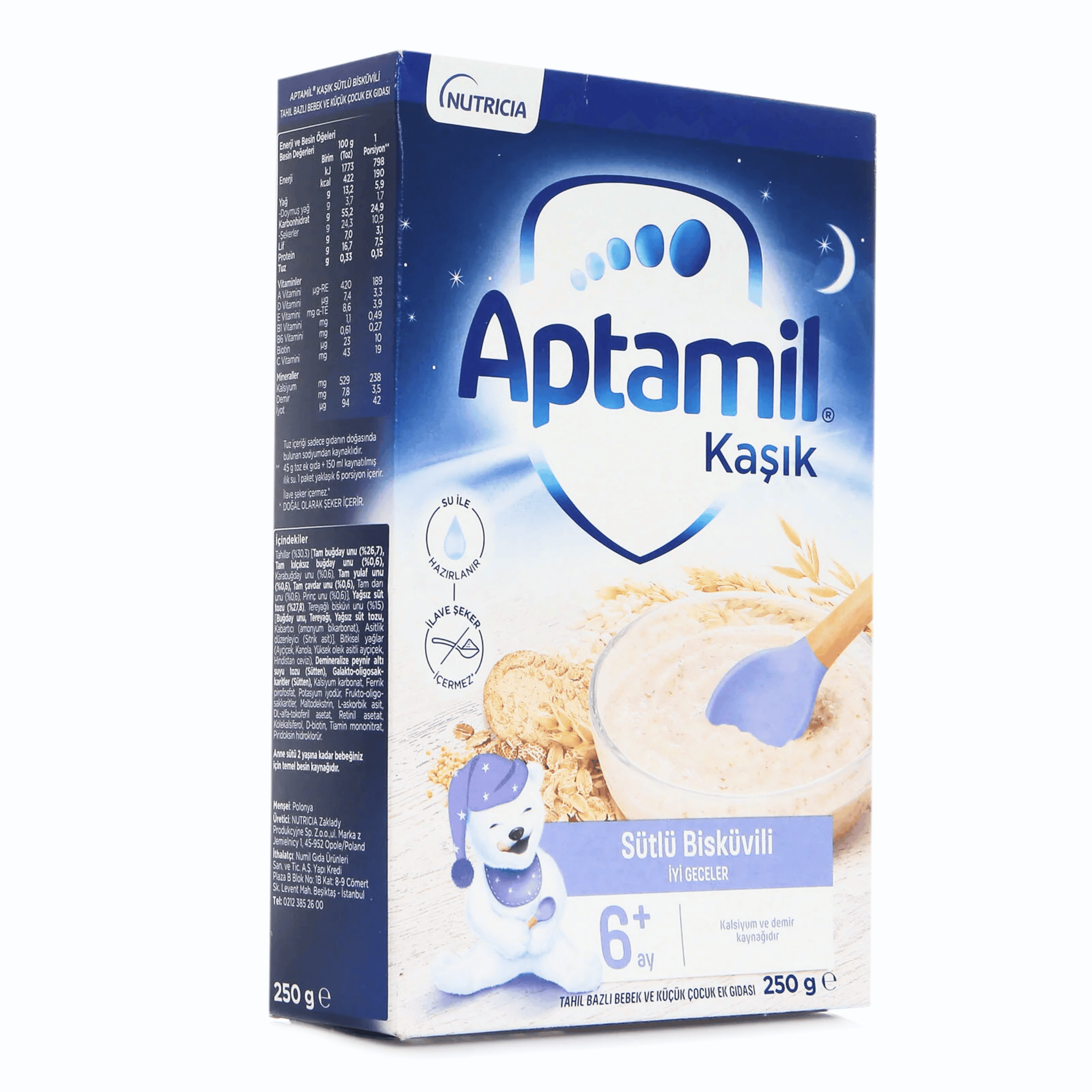 Aptamil Sütlü Bisküvili Kaşık Maması 250 gr