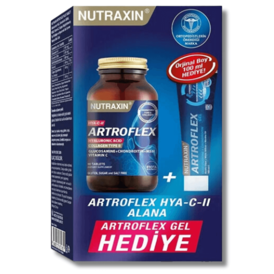 Nutraxin Artroflex HYA-C-II 90Tablet + Extra Gel HEDİYE