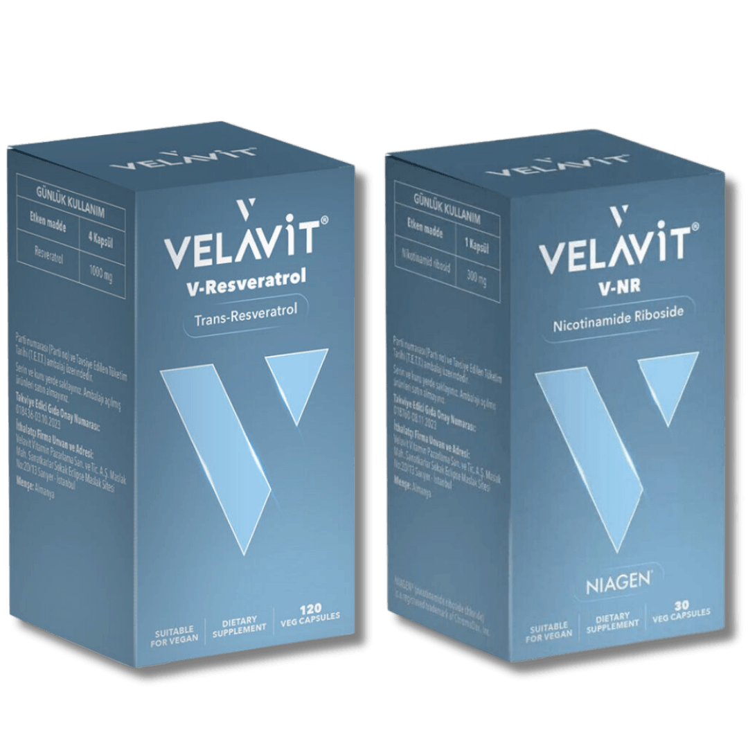 Velavit V-Nr Nicotinamide Riboside & V-Resveratrol 120 Kapsül - 2 Ürünlü Set