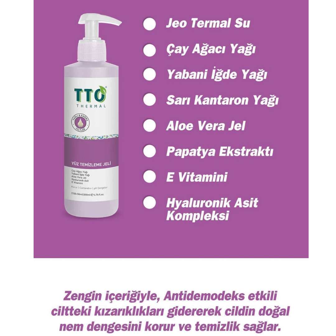 TTO Yüz Temizleme Jeli 150 ml