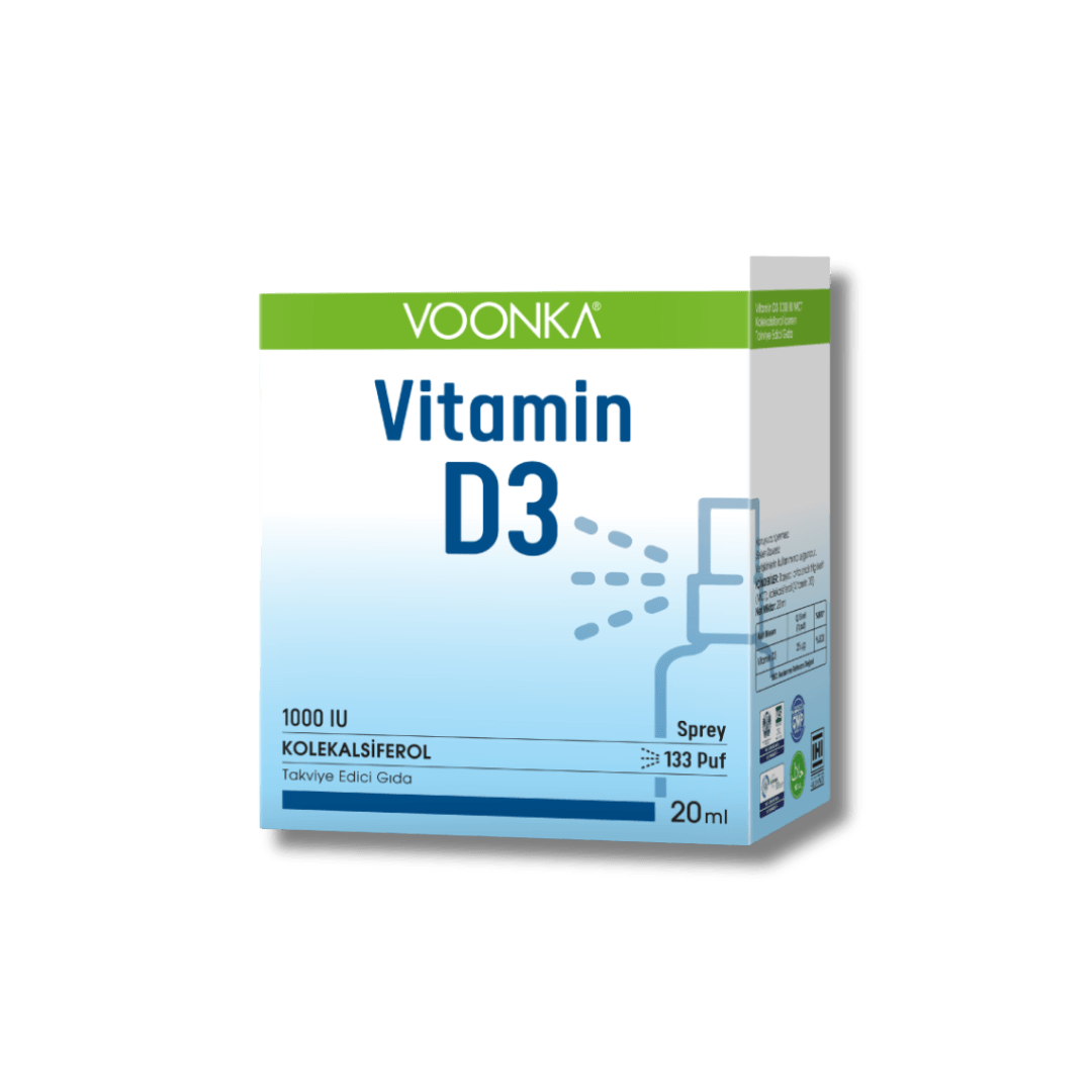 Voonka Vitamin D3 1000 IU Sprey 20 ml