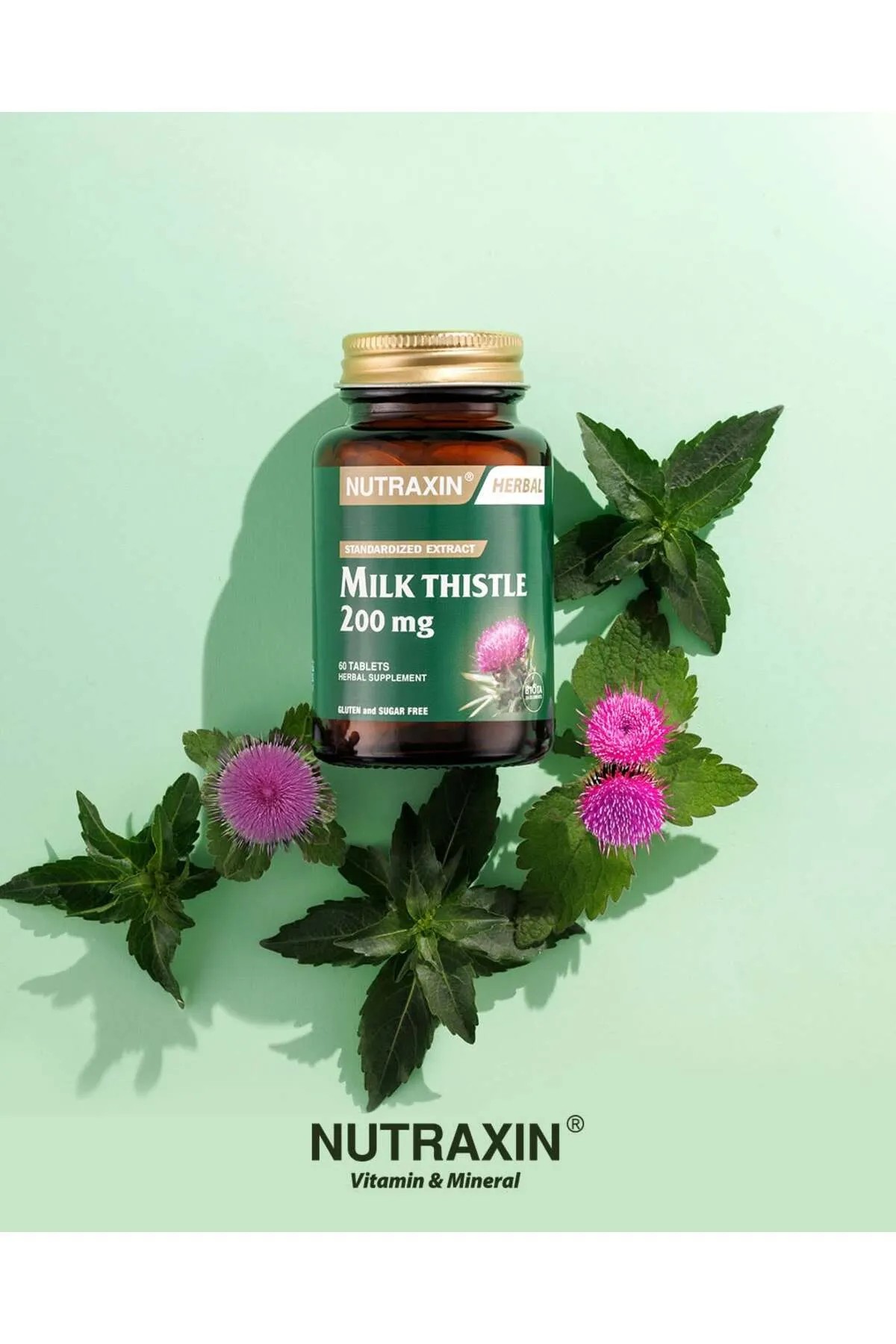 Nutraxin Herbal Milk Thistle 200mg 60 Kapsül