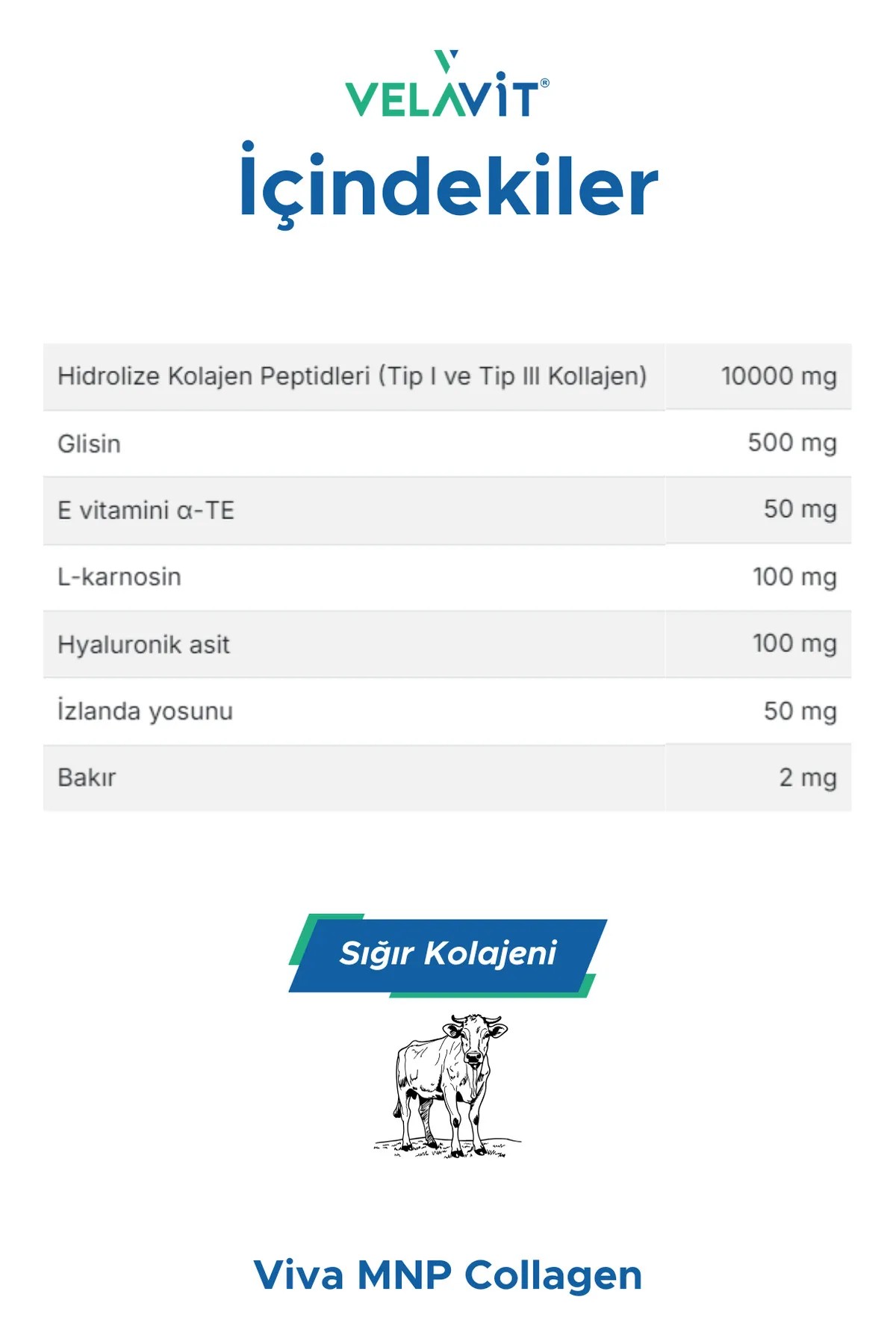 Velavit Viva MNP Collagen 30 Saşe