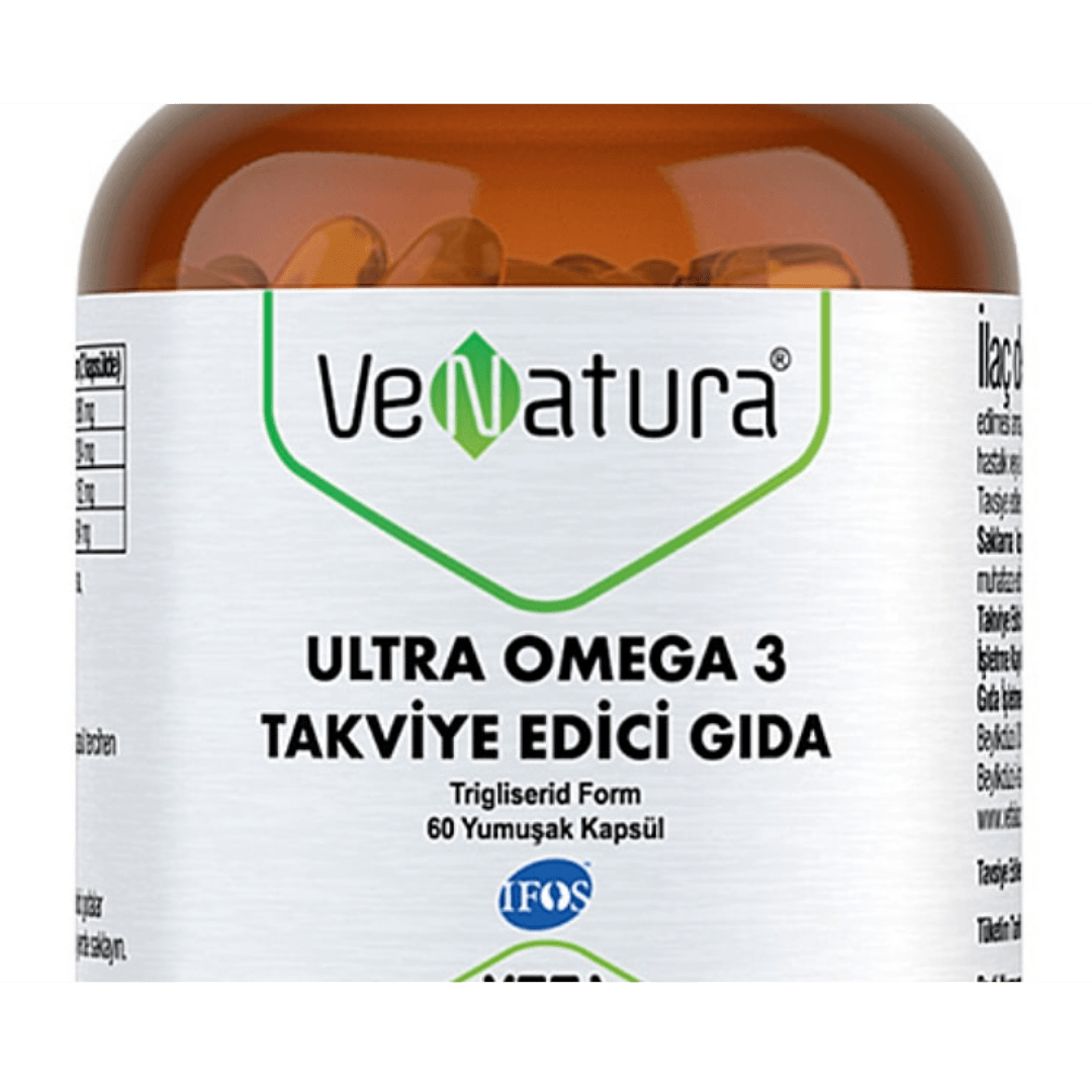 VeNatura Ultra Omega 3 Takviye Edici Gıda 60 Kapsül