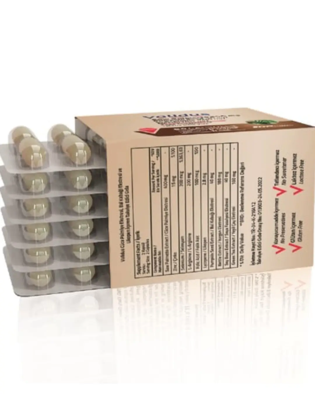 Validus Saw Palmetto 400 mg+L-Arginine+Pumpkin Seed+Nettle 60 Kapsül