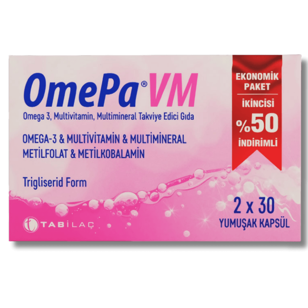 OmePa VM Takviye Edici Gıda 2x30 Yumuşak Kapsül