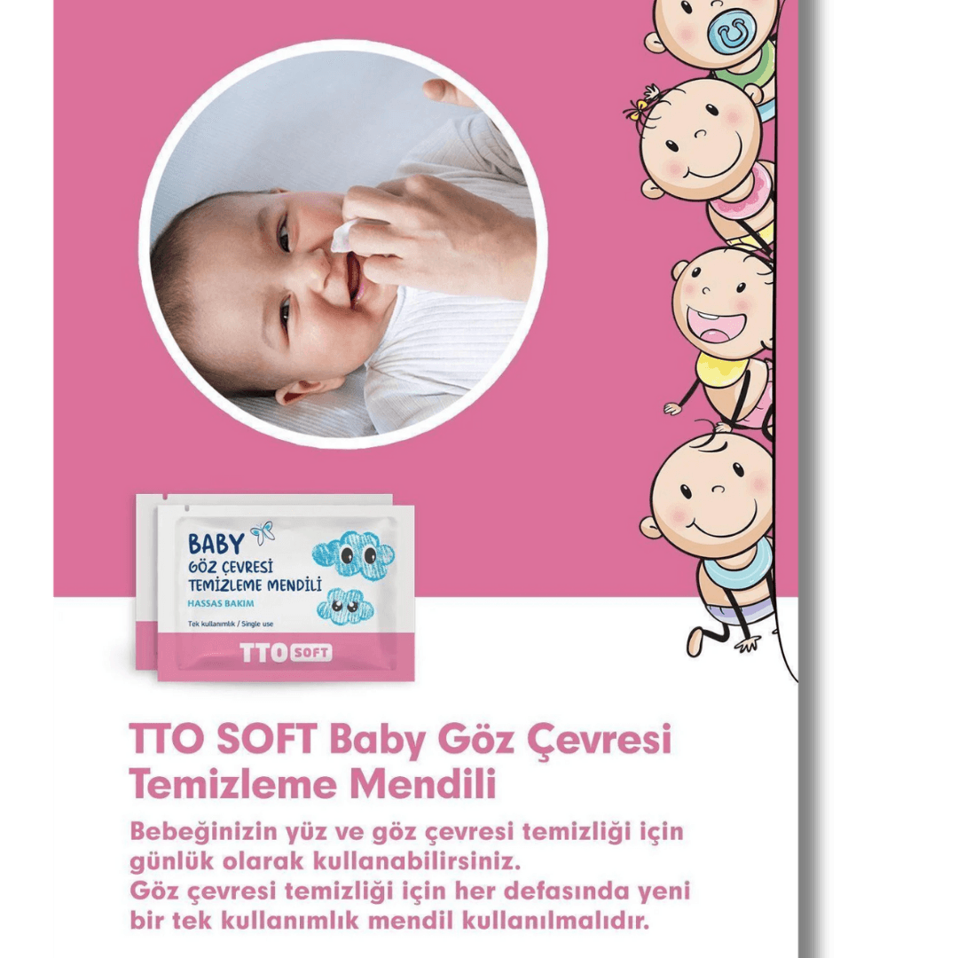 TTO Soft Baby Göz Çevresi Temizleme Mendili 12 Adet