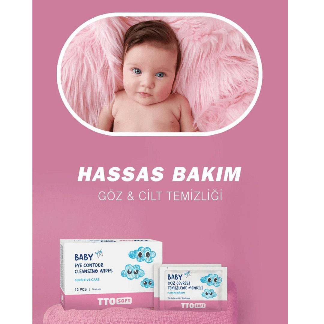 TTO Soft Baby Göz Çevresi Temizleme Mendili 12 Adet