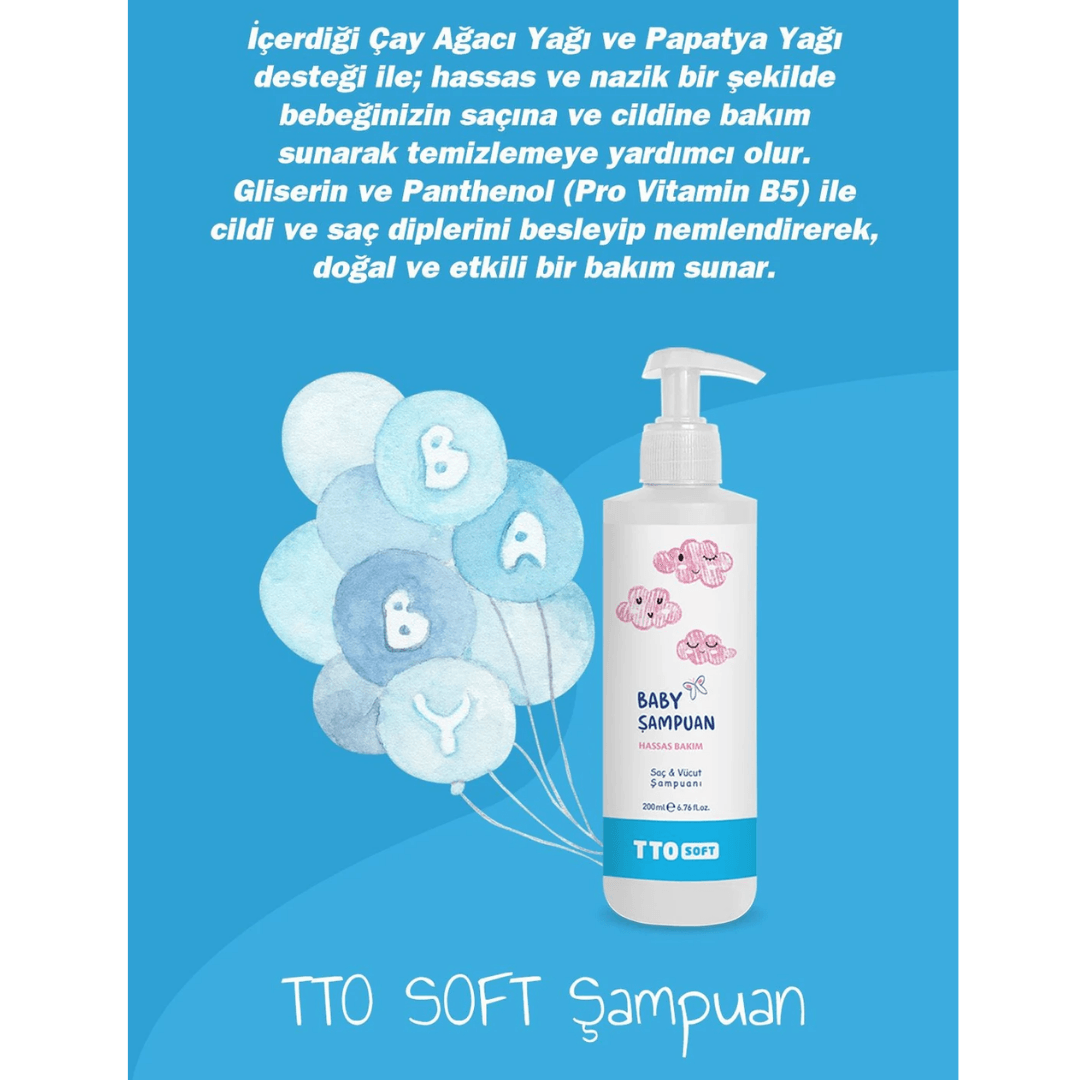 TTO Soft Bebek Şampuanı 200 ml