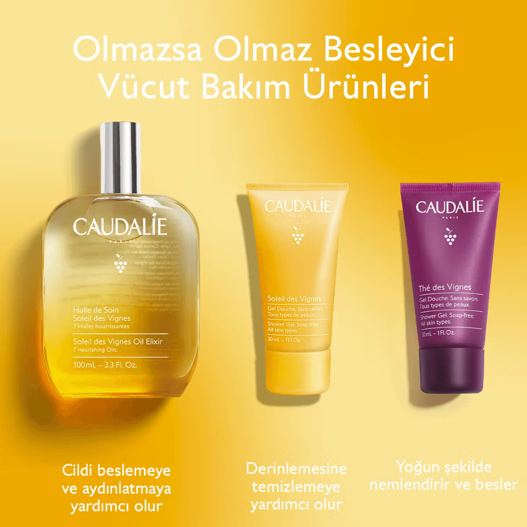 Caudalie Soleil des Vignes Elixir Yağ Seti