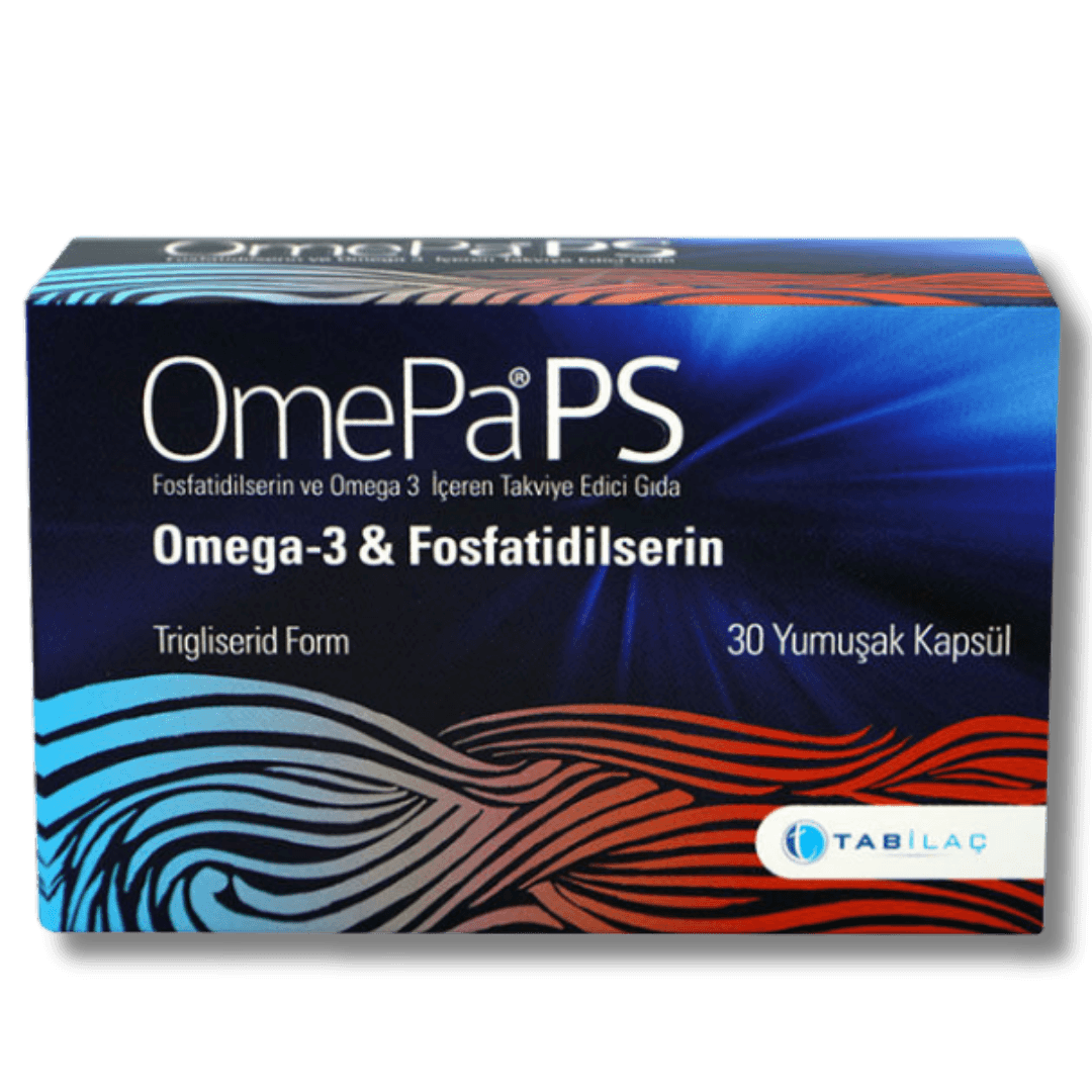 OmePa PS Fosfatidilserin ve Omega 3 İçeren Takviye Edici Gıda 30 Yumuşak Kapsül