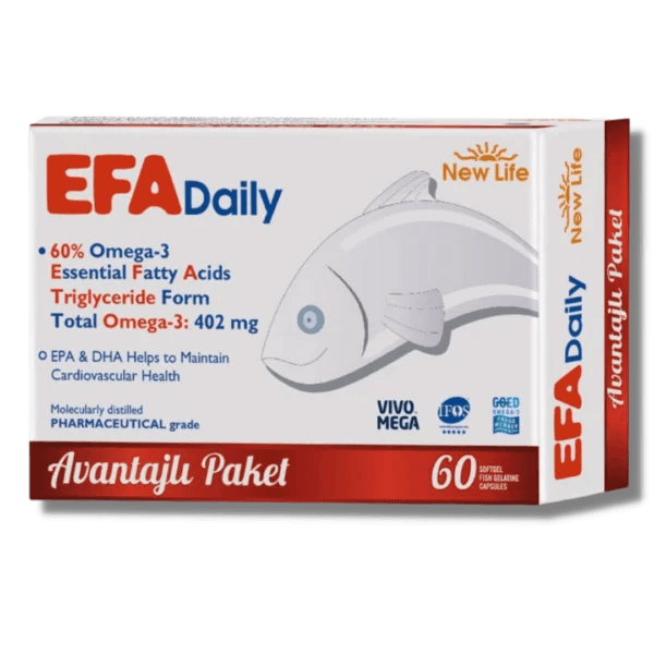 New Life EFA Daily Omega 3 Balık Yağı 30/60 Kapsül