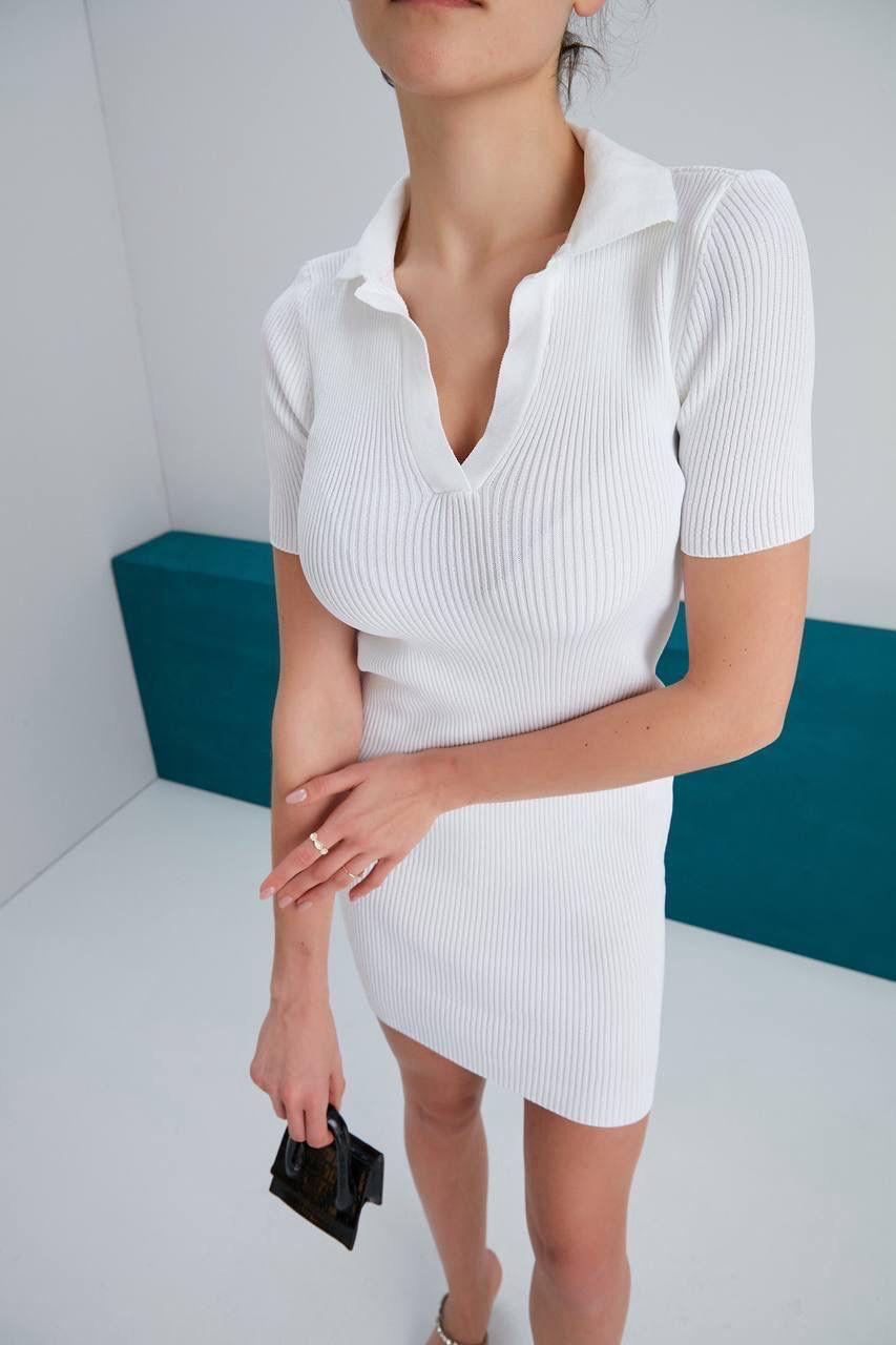 YAKALI TRİKO ELBİSE main variant image