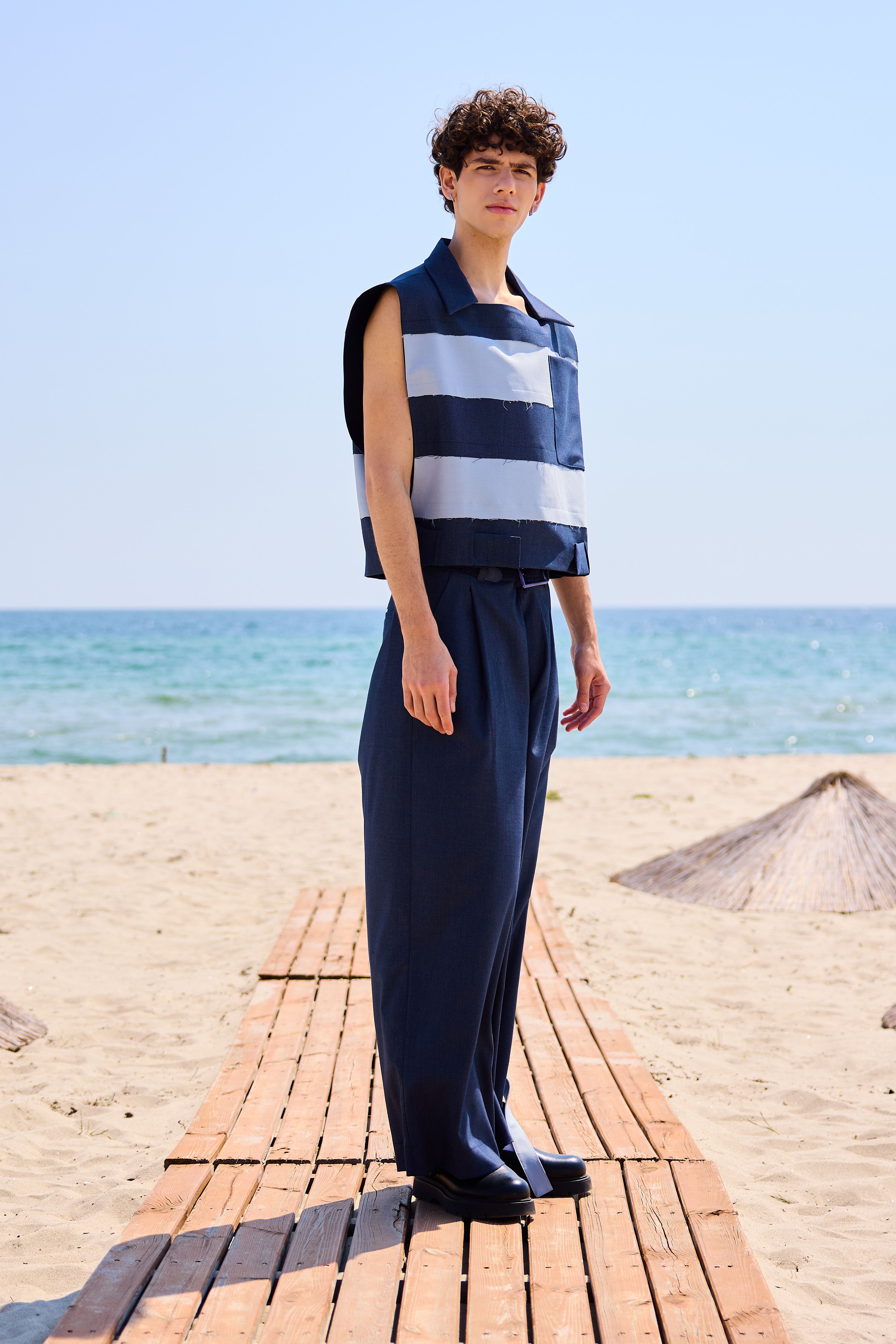 Lofibuy | Kuşak Detaylı Beyond Line Oversize Unisex Takım - SS25