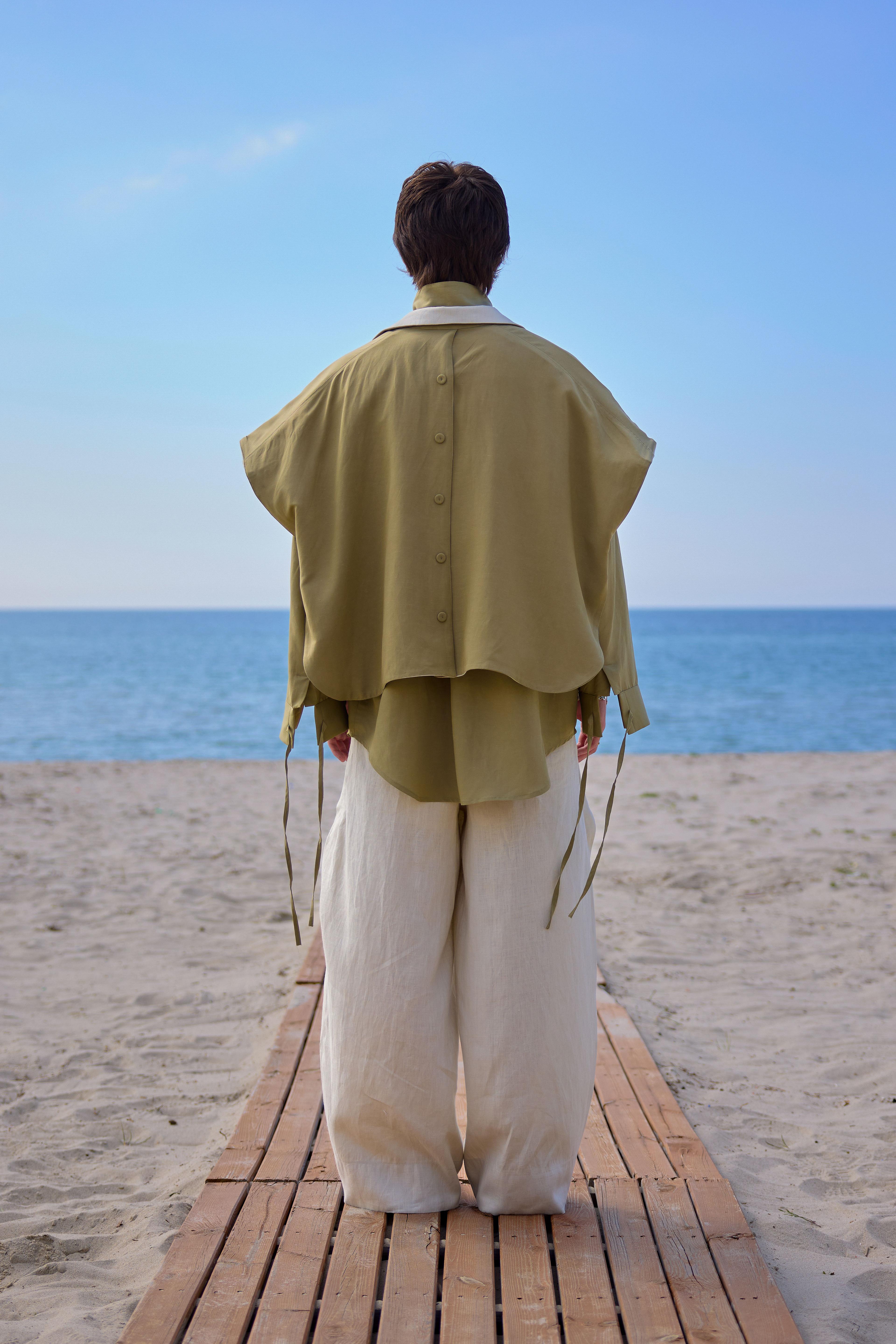 Lofibuy | Oversize Unisex Suit with Double-Sided Poncho Vest 02 - SS25