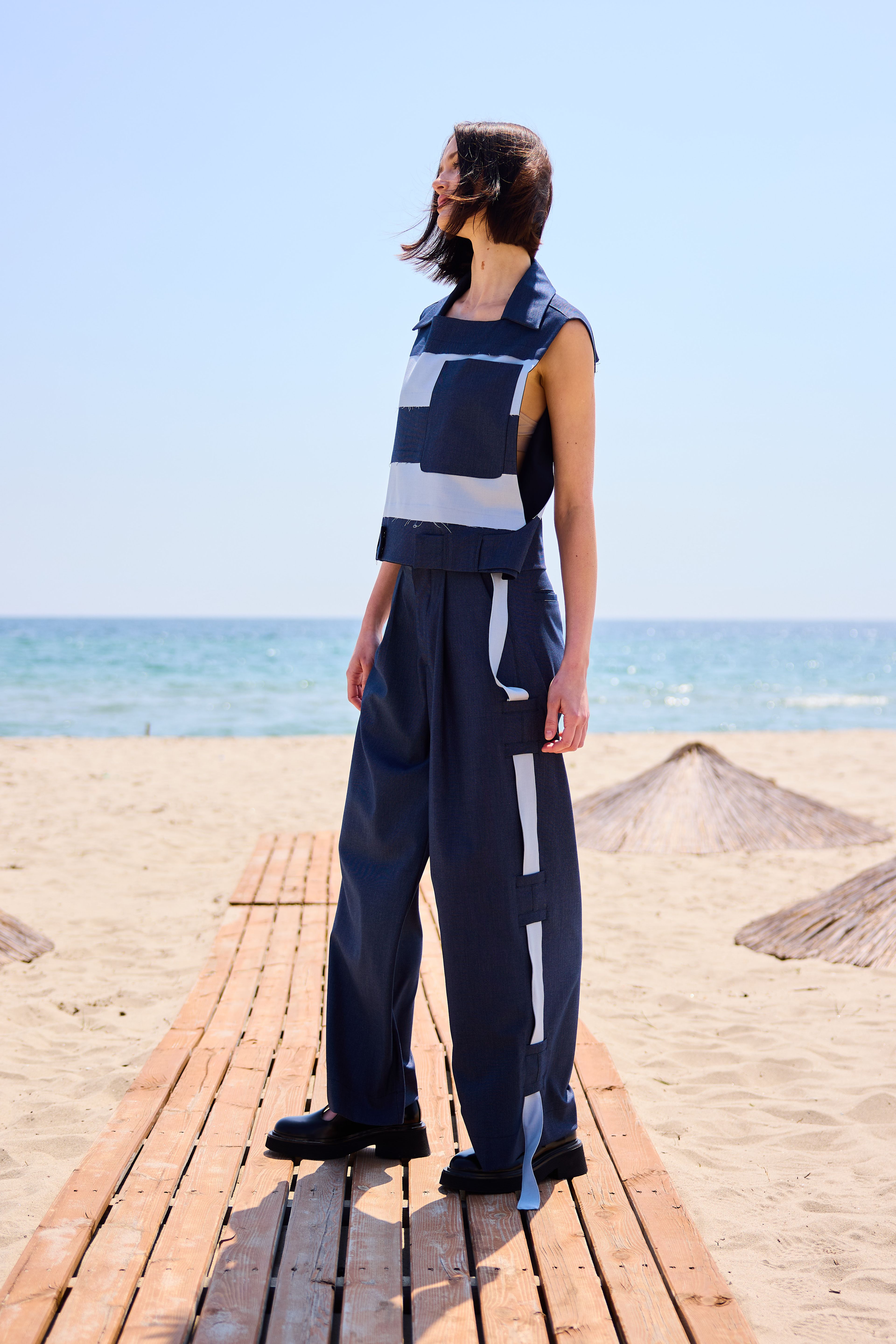 Lofibuy | Kuşak Detaylı Beyond Line Oversize Unisex Takım - SS25