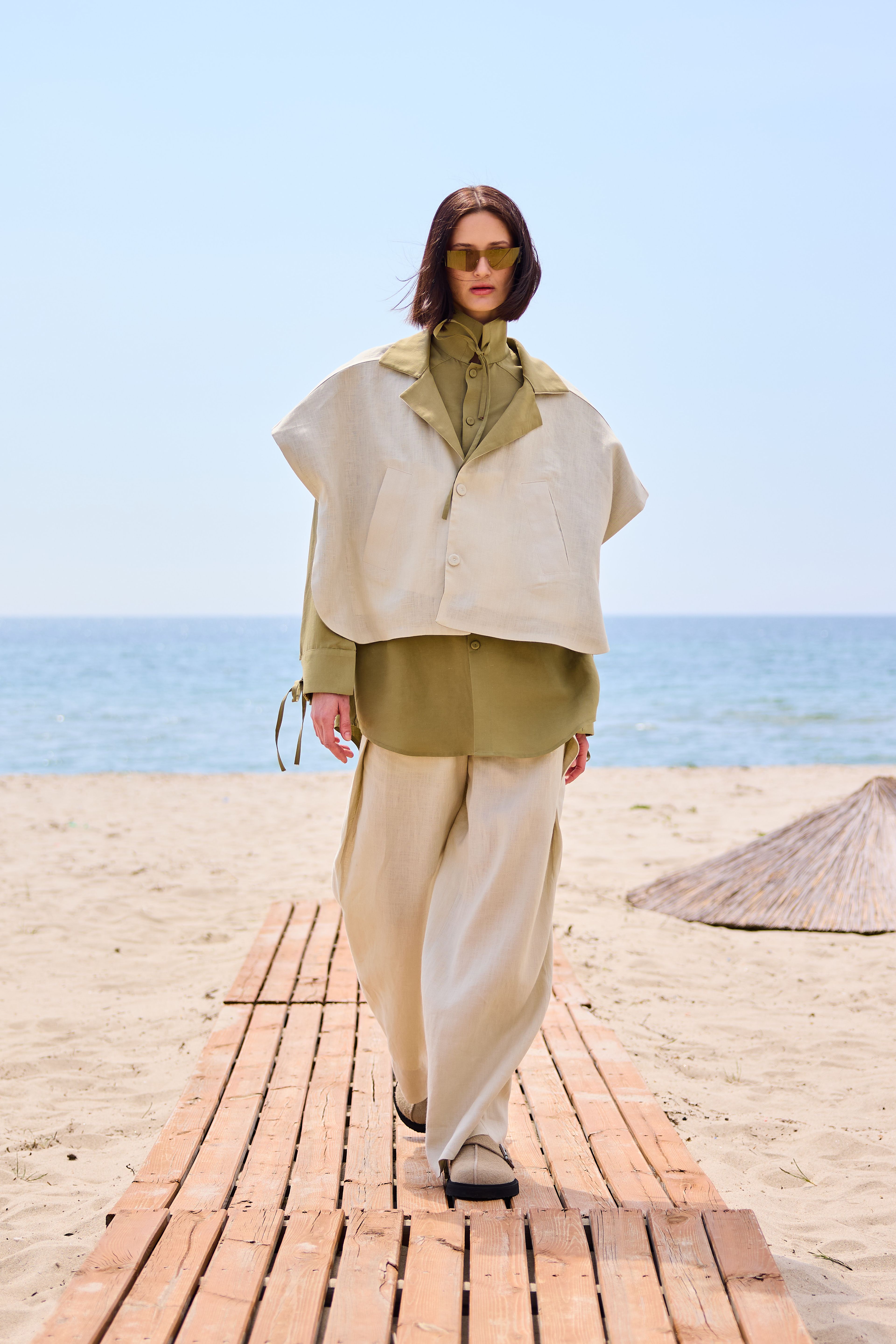 Lofibuy | Çift Taraflı Panço Yelek & Gömlek Oversize Unisex  02 - SS25