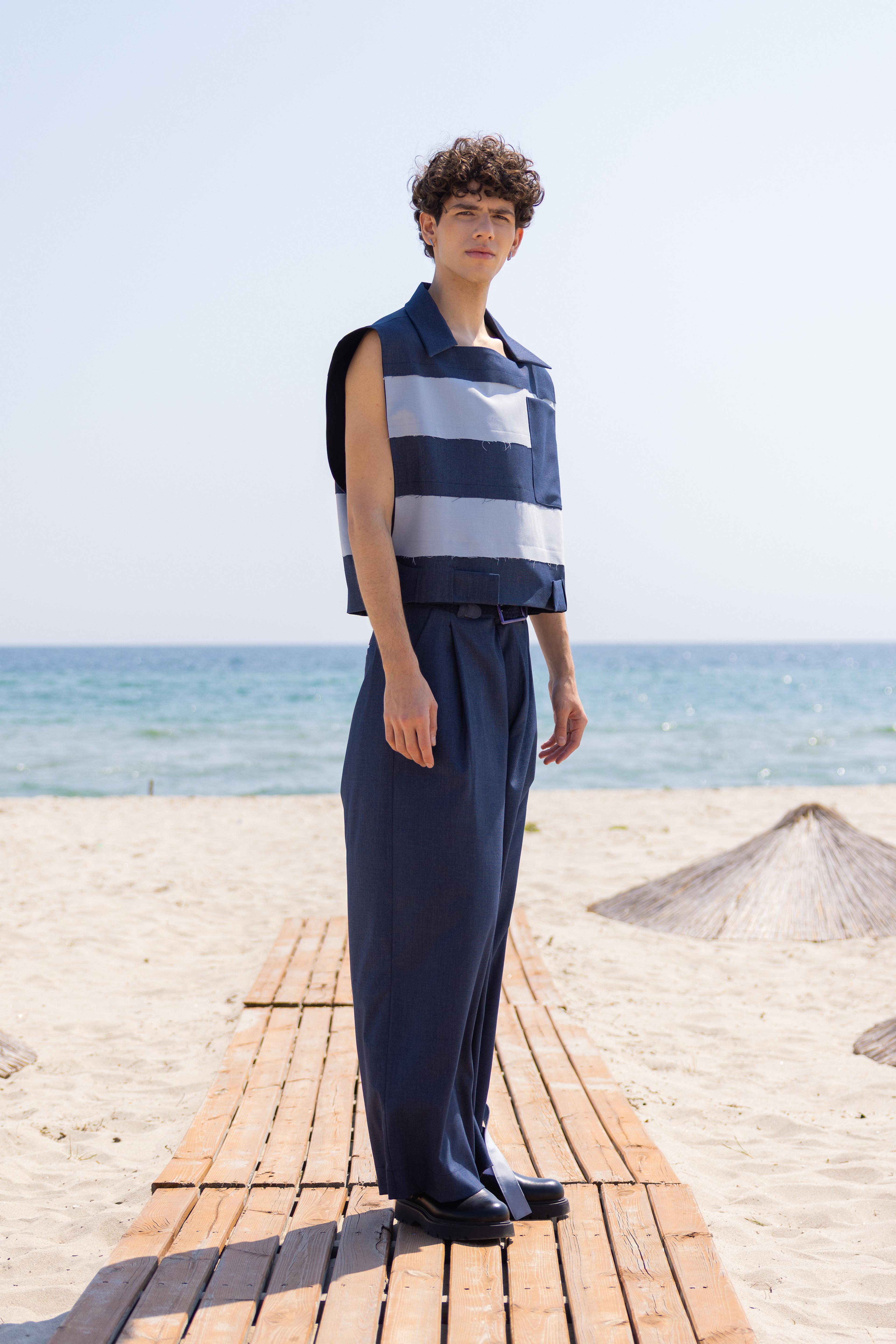 Lofibuy | Beyond Line Oversize Unisex Suit with Belt Detail - SS25